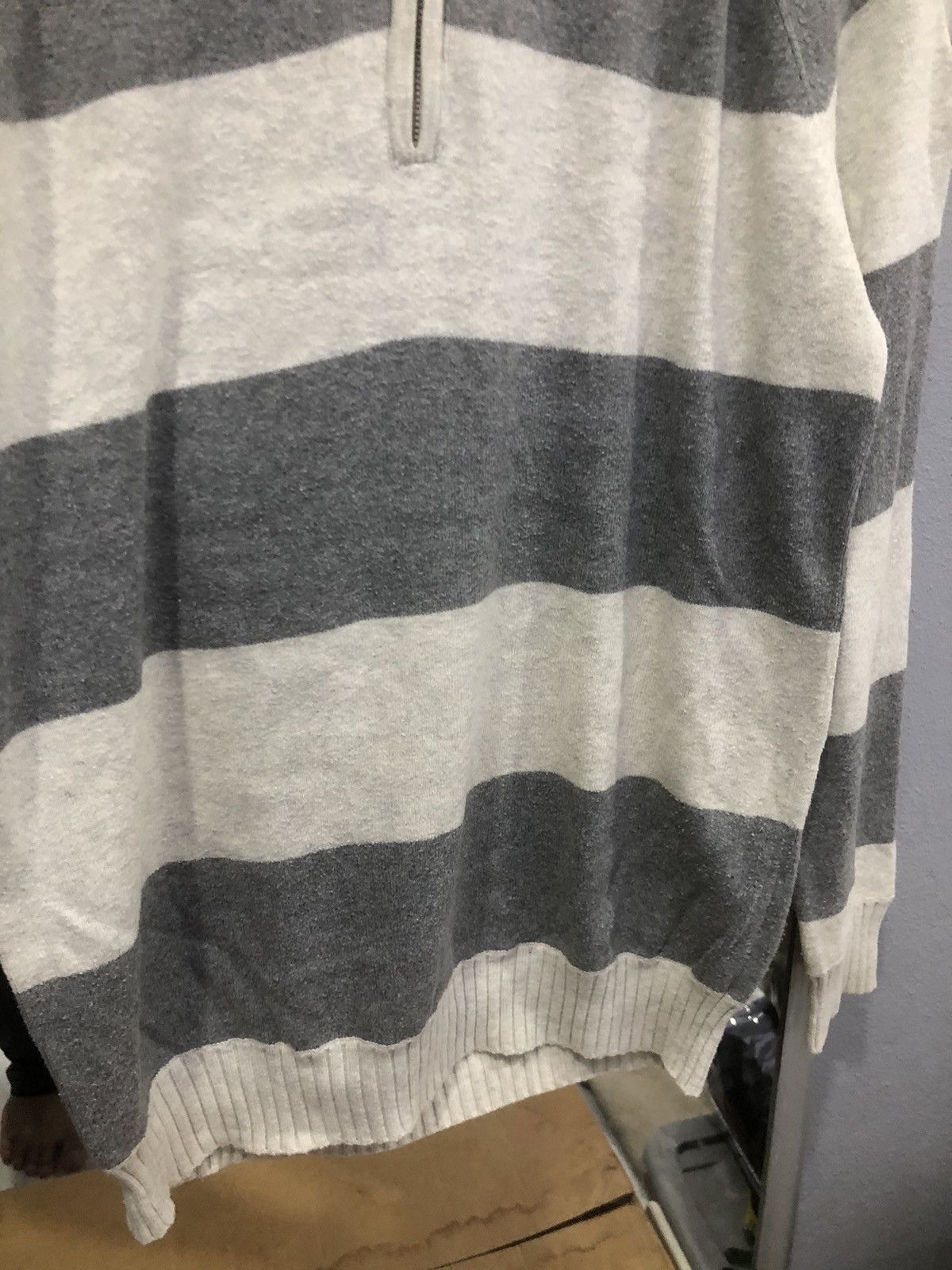 Eddie Bauer × Japanese Brand Vintage Eddie Bauer Striped distressed Sweatshirt Size US S / EU 44-46 / 1 - 5 Thumbnail