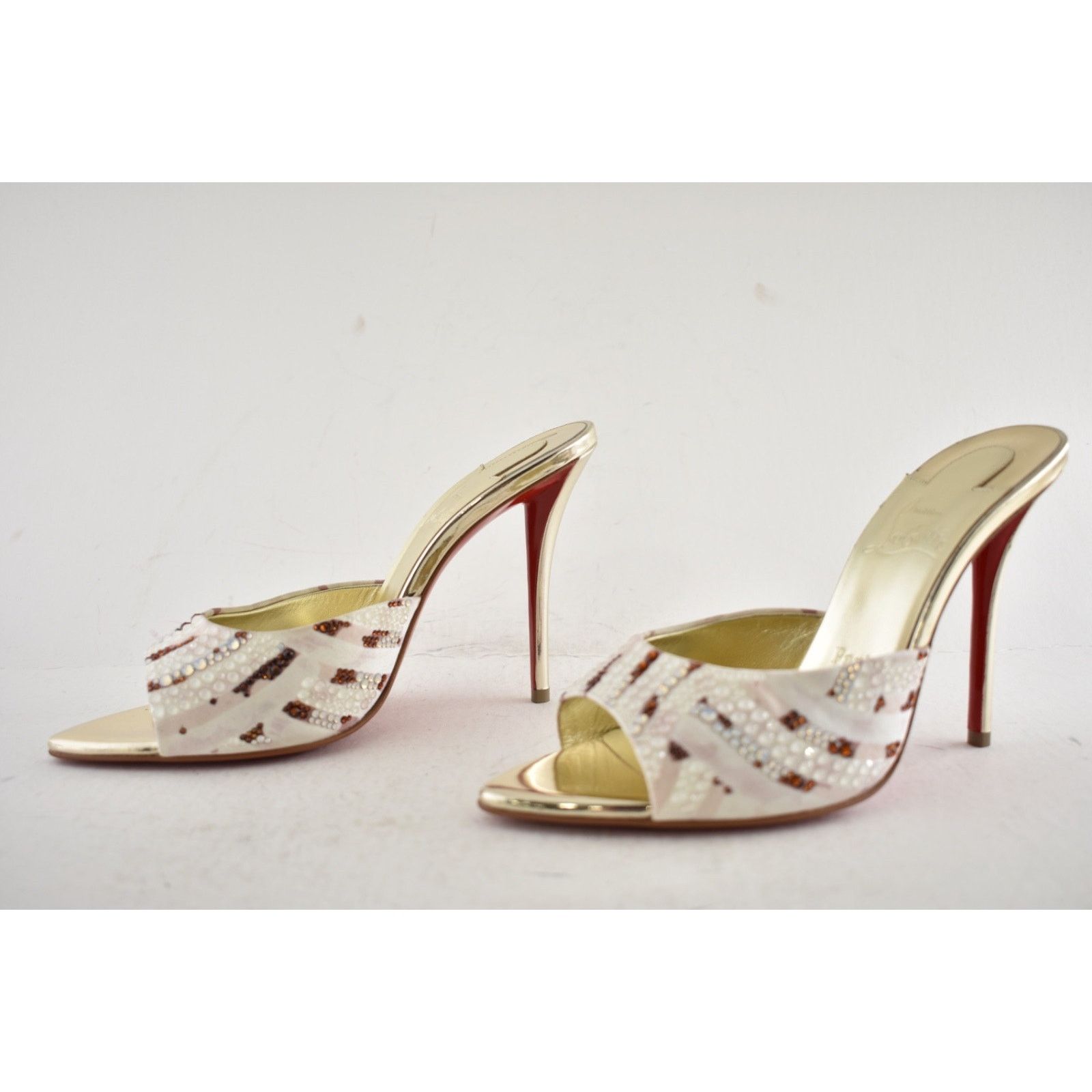 Christian Louboutin Christian Louboutin Miss Z Mule Gaagal Strass 100 Pump 37 Size US 7 / IT 37 - 19 Thumbnail