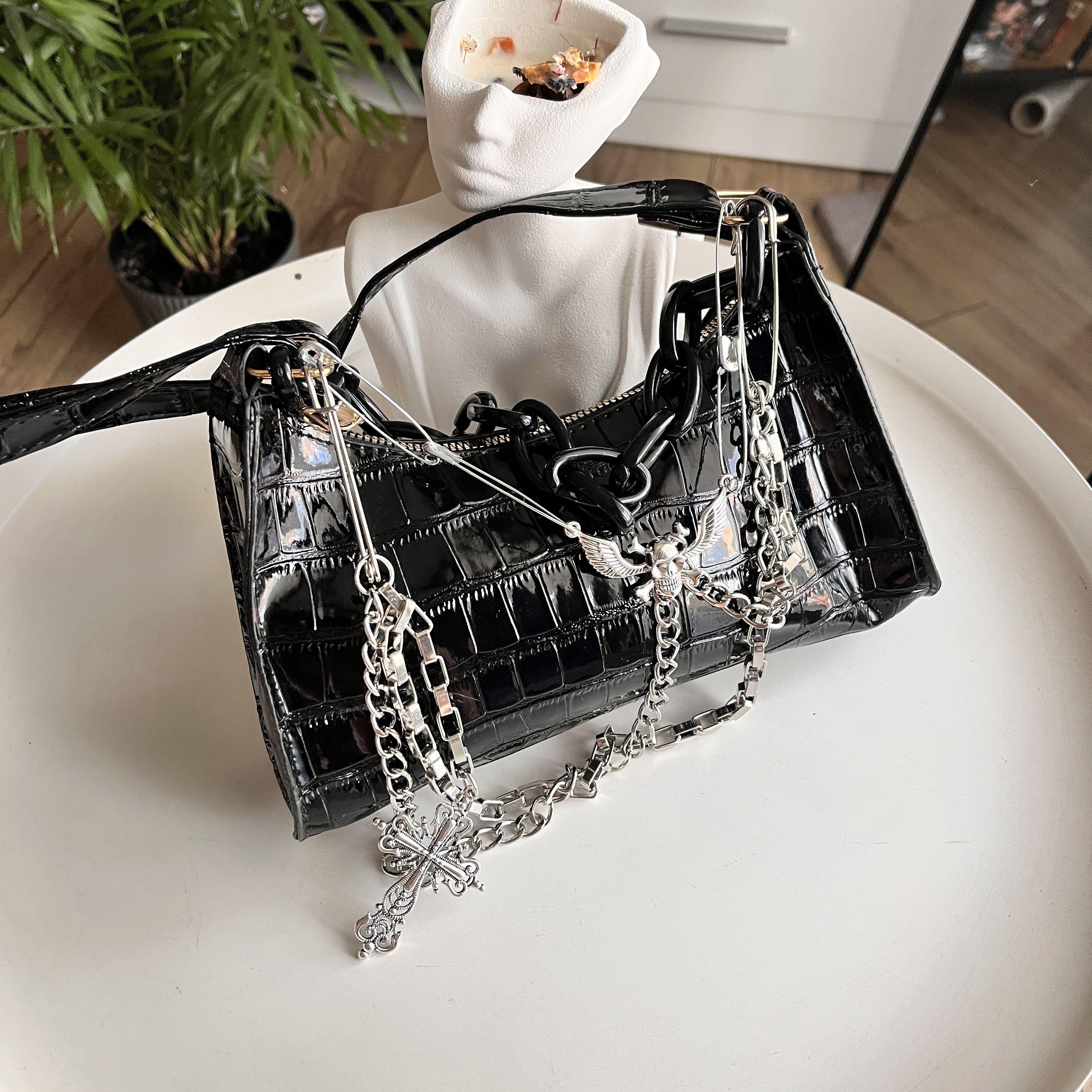 Other Punk Women Shoulder Bag Alternative Gothic Y2k Size ONE SIZE - 2 Thumbnail