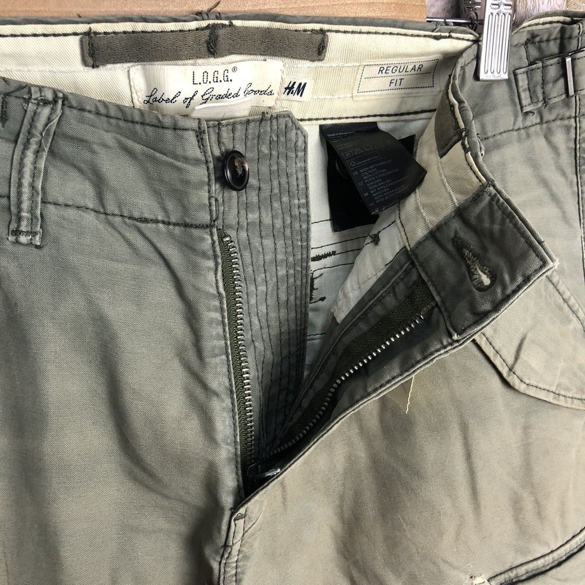 Japanese Brand H&M Green Cargo Multipocket Pants #A601 Size US 29 - 15 Thumbnail