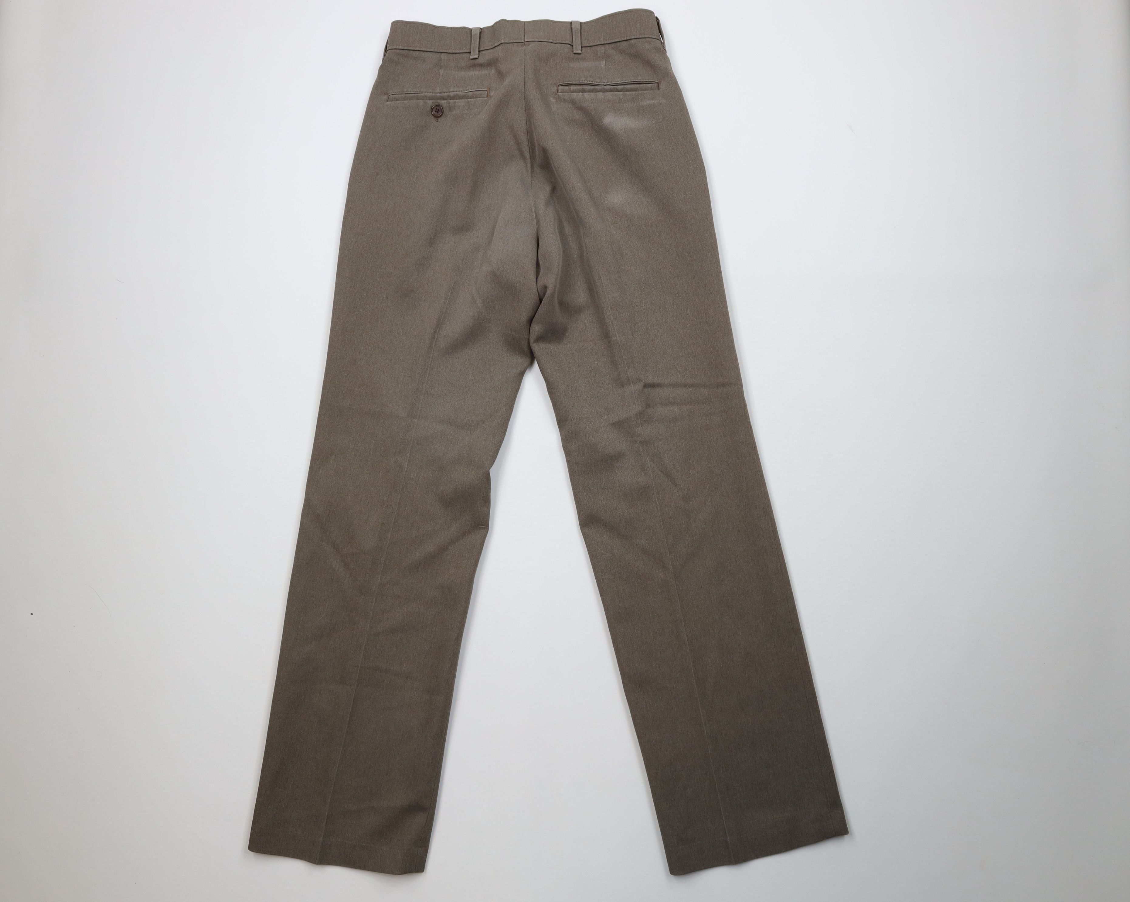 Levi's Vintage 70s Levis Knit Flared Wide Leg Chino Pants Beige USA Size US 30 / EU 46 - 10 Thumbnail