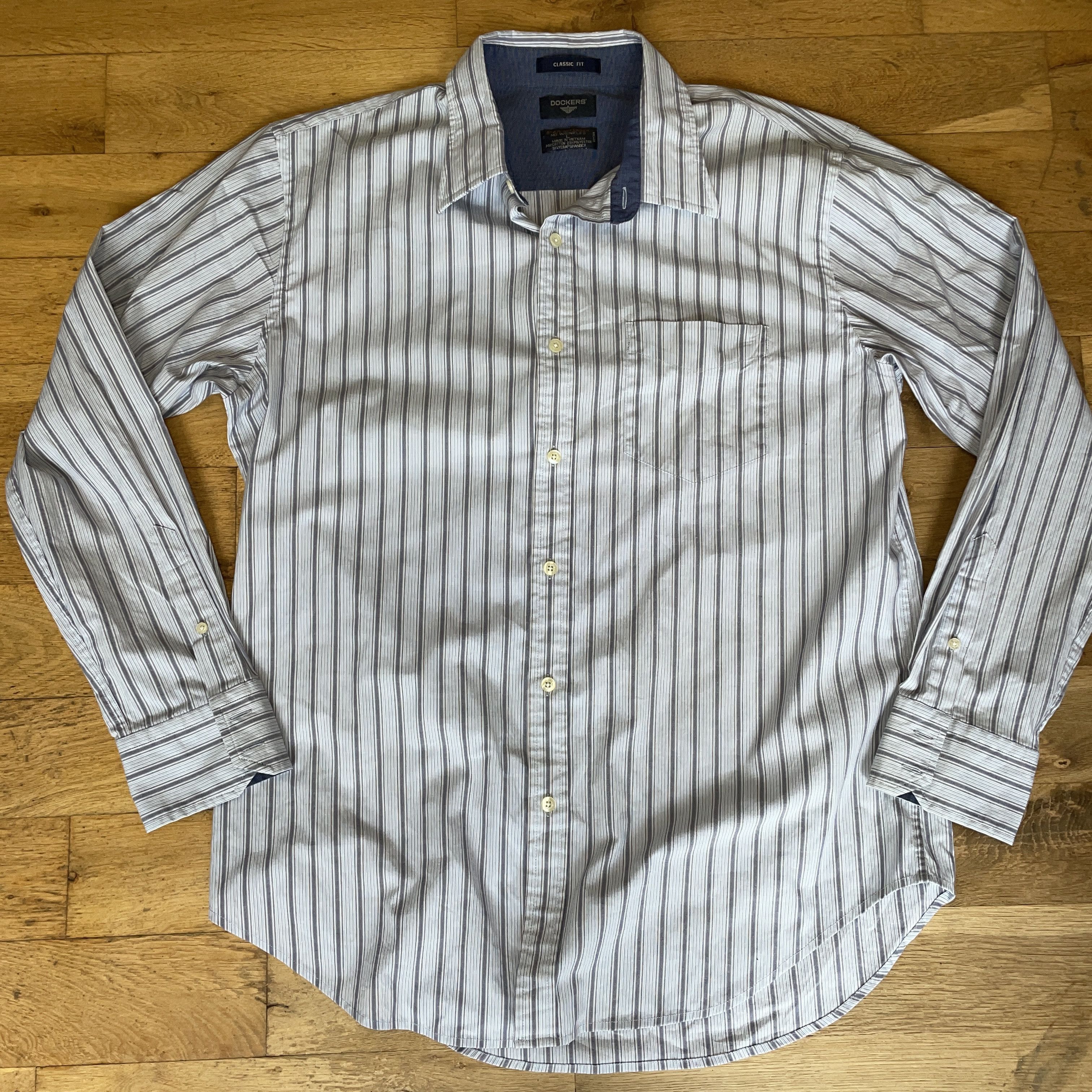 Dockers Dockers Men's Fashionable Elegant Striped Shirt Size L Size US L / EU 52-54 / 3 - 1 Thumbnail