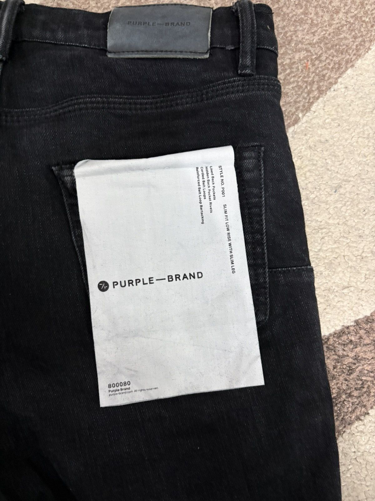 Purple Brand Purple Jeans P001 black Size US 29 - 3 Thumbnail