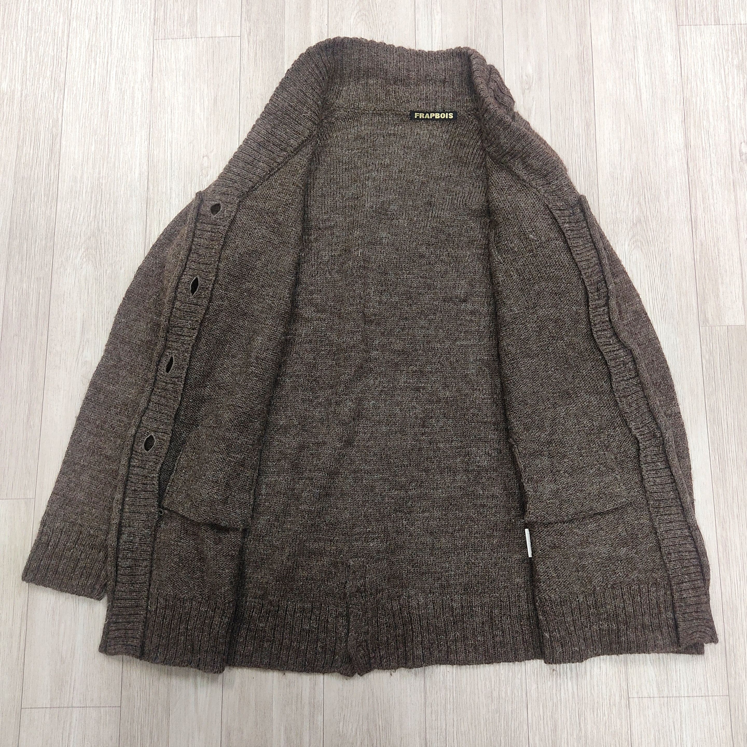 Frapbois × Issey Miyake FRAPBOIS Wool Buttons Up Cardigan Sweater Size M / US 6-8 / IT 42-44 - 12 Thumbnail