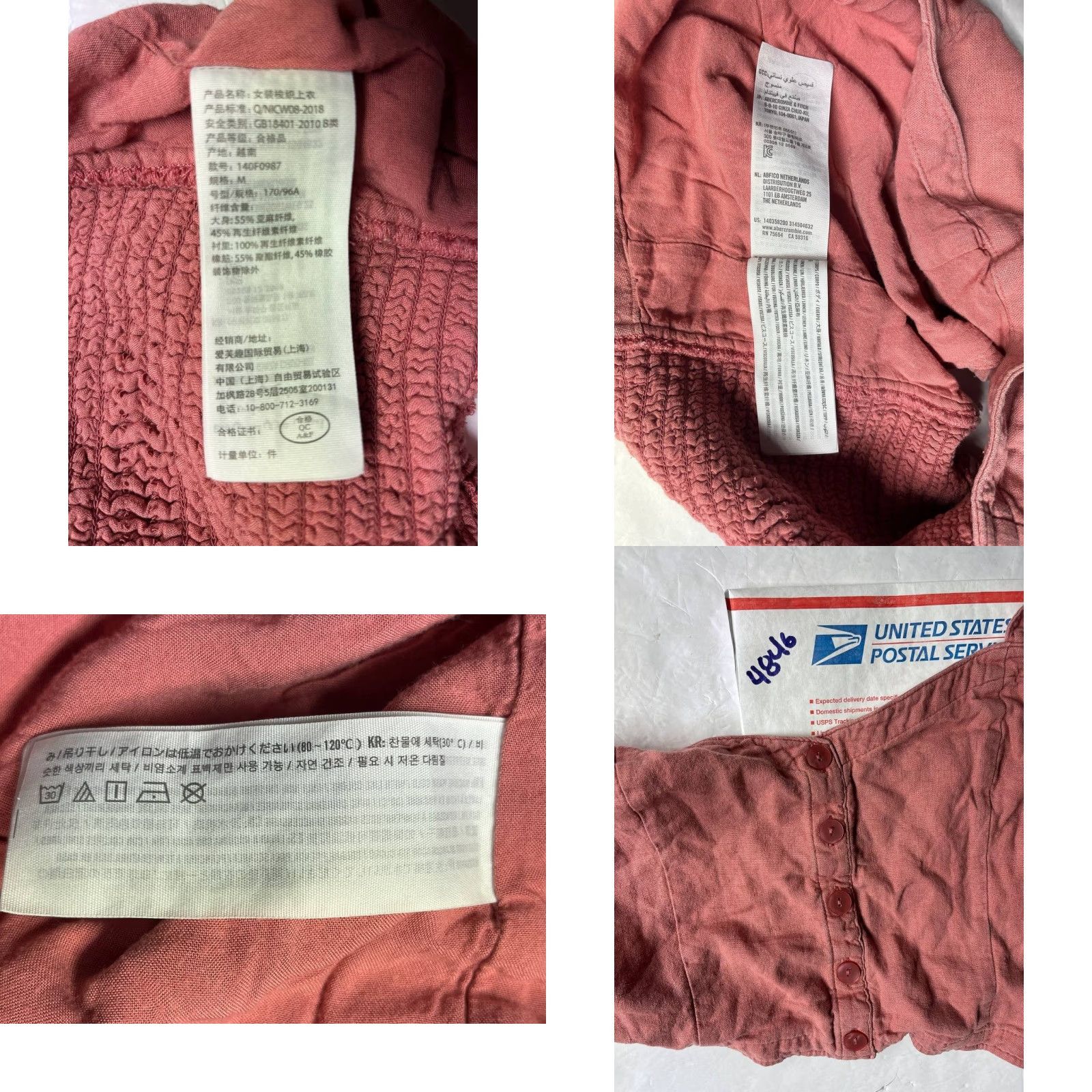 Abercrombie & Fitch Abercrombie & Fitch Women's Pink Y2K Corset Bustier Crop Tank Top M Sleeveless Cropped Pocket? (Note: "Pocket" not in original) Size M / US 6-8 / IT 42-44 - 8 Thumbnail