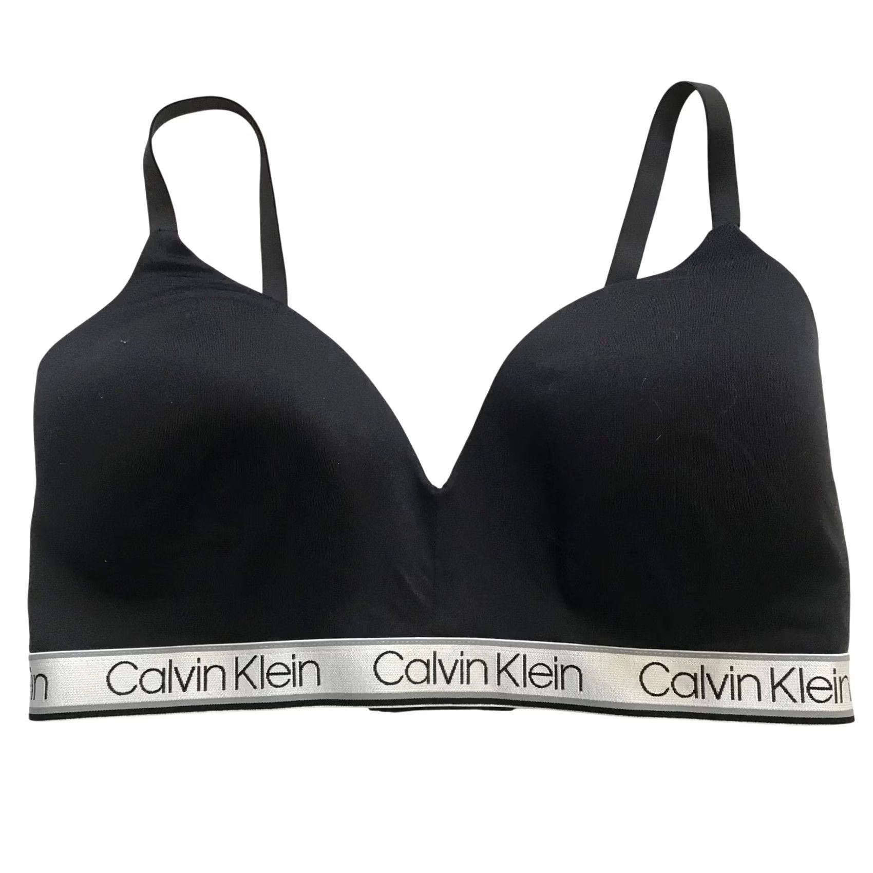 Calvin Klein Calvin Klein Black Logo Band Comfort Bralette Large Size ONE SIZE - 2 Thumbnail
