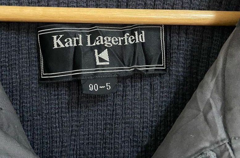 Karl Lagerfeld × Vintage Vtg Karl Lakerfeld Bomber Jacket Size US M / EU 48-50 / 2 - 2 Thumbnail