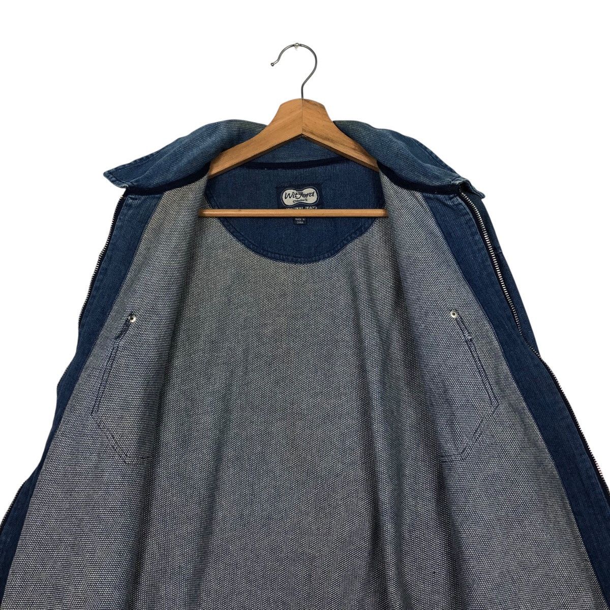 Japanese Brand Rare Witford Classic Oversized Denim Zip Shirt Jacket LL Size US L / EU 52-54 / 3 - 15 Thumbnail