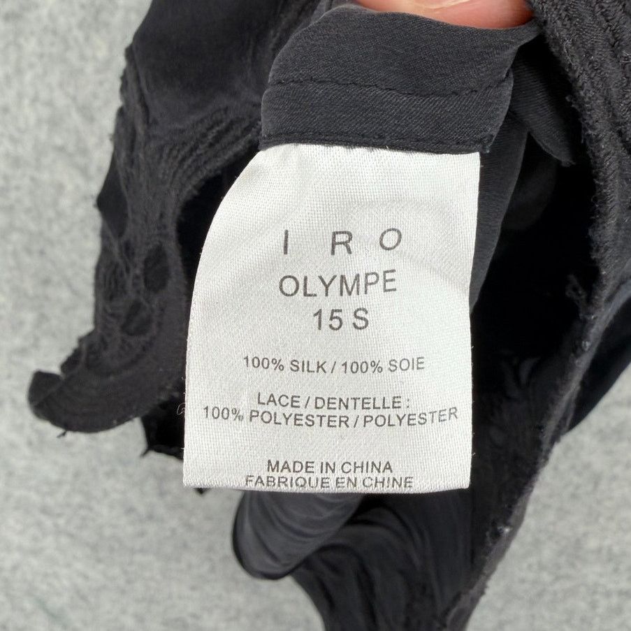Iro IRO Olympe 15S Silk Crochet Tunic Top Blouse Size 42 (US 10) Size M / US 6-8 / IT 42-44 - 6 Thumbnail
