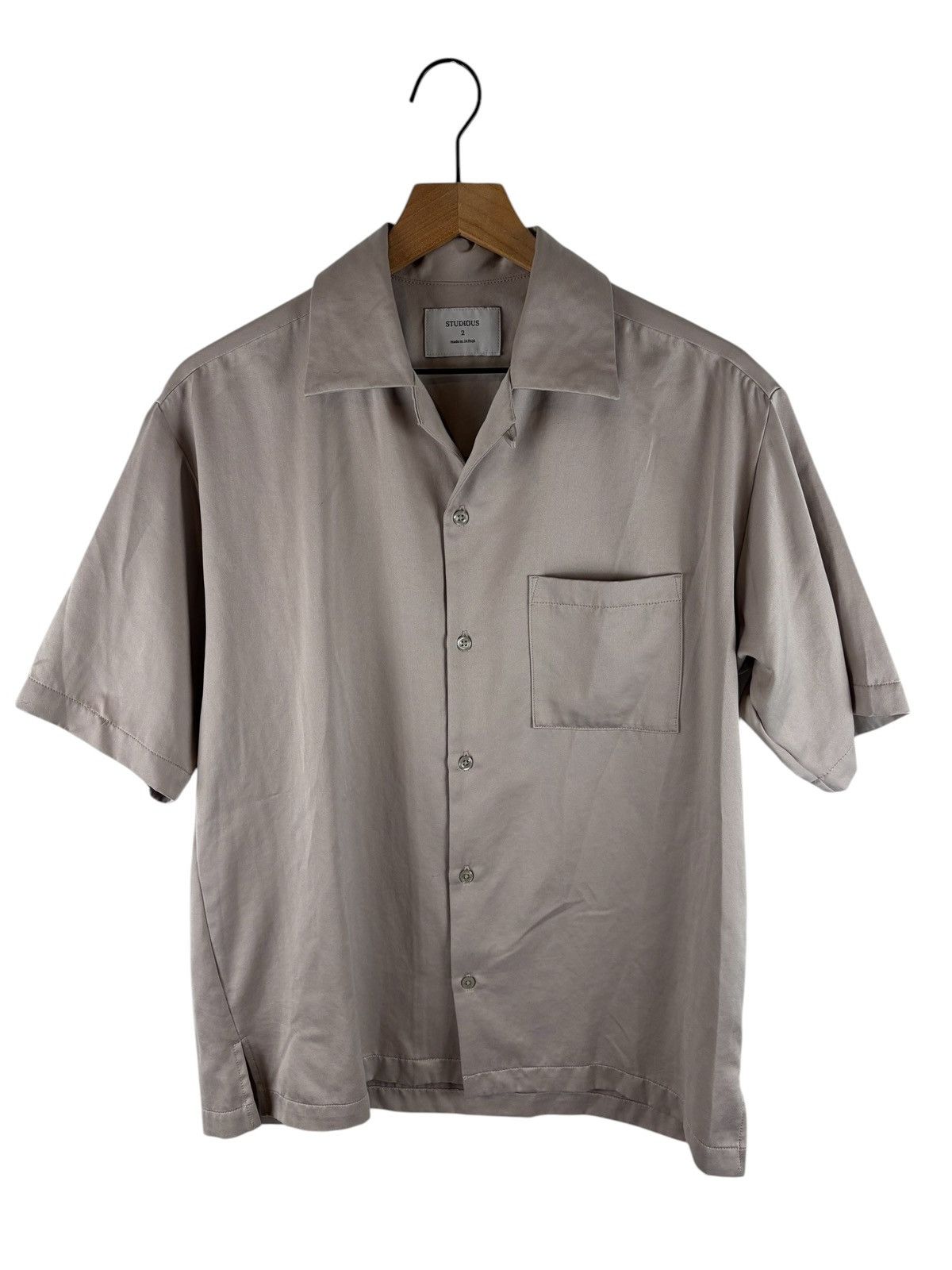 STUDIOUS Studios Polyester Open Collar Shirt Size US M / EU 48-50 / 2 - 1 Thumbnail