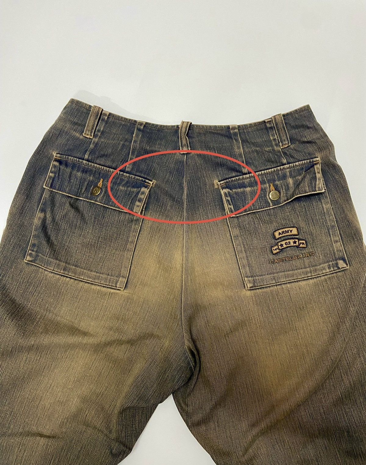 Jean Charles De Castelbajac CASTELBAJAC SPORTS DISTRESSED BAGGY JEANS Size US 34 / EU 50 - 10 Thumbnail