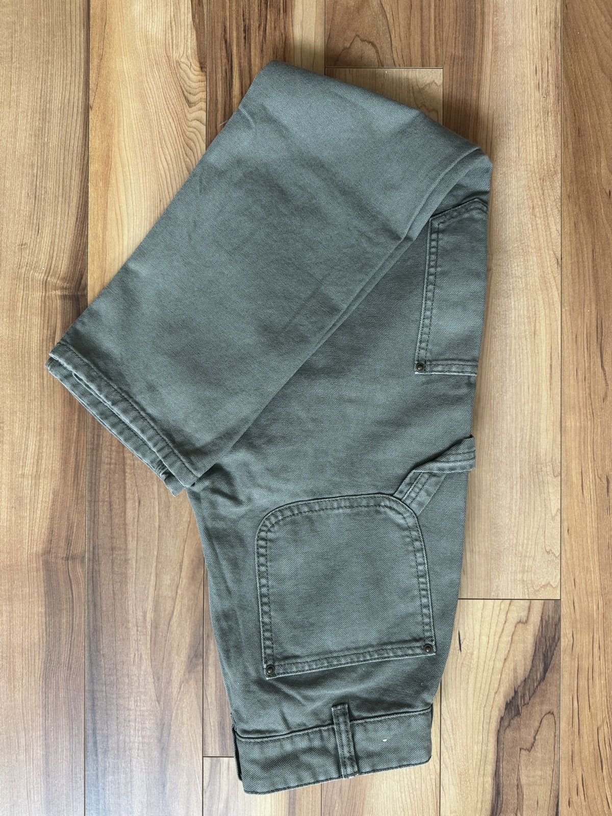 Zara Olive green Zara carpenter pants Size US 29 - 3 Thumbnail