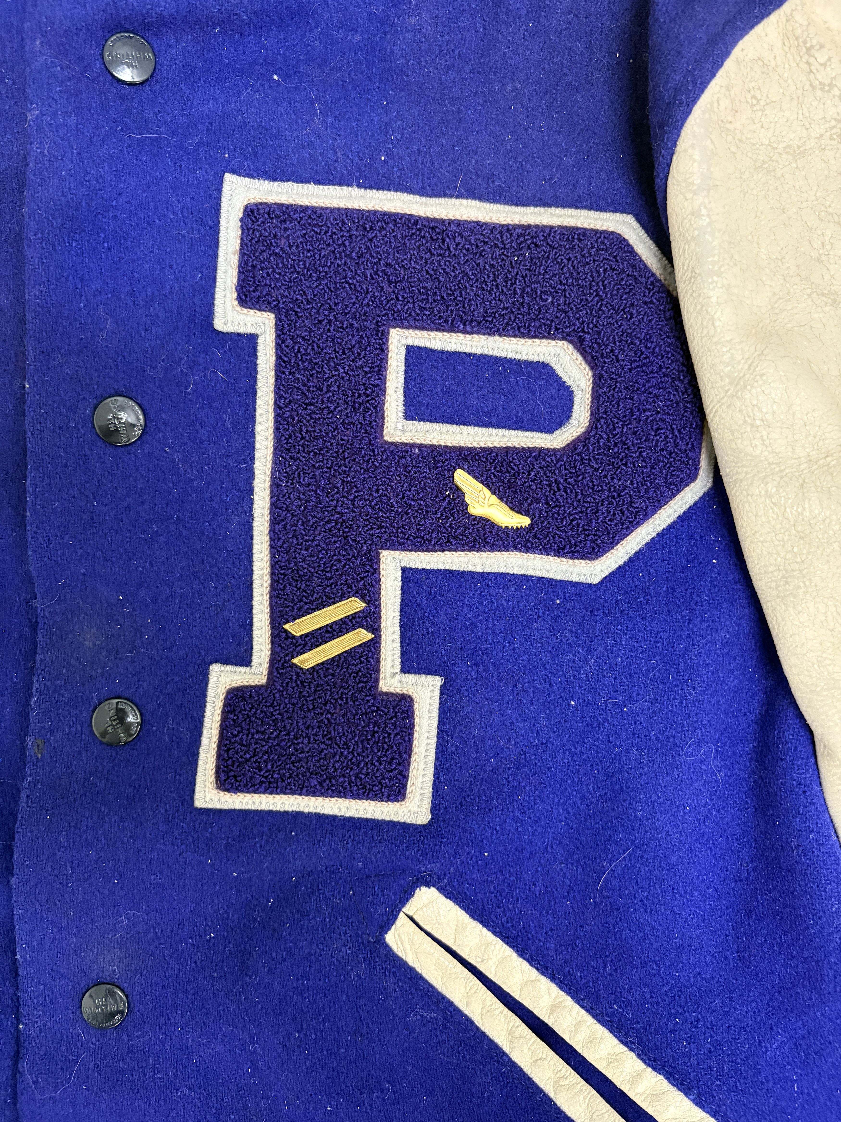 Vintage Whiting Letterman "P" Vintage Varsity Jacket Size US L / EU 52-54 / 3 - 2 Thumbnail