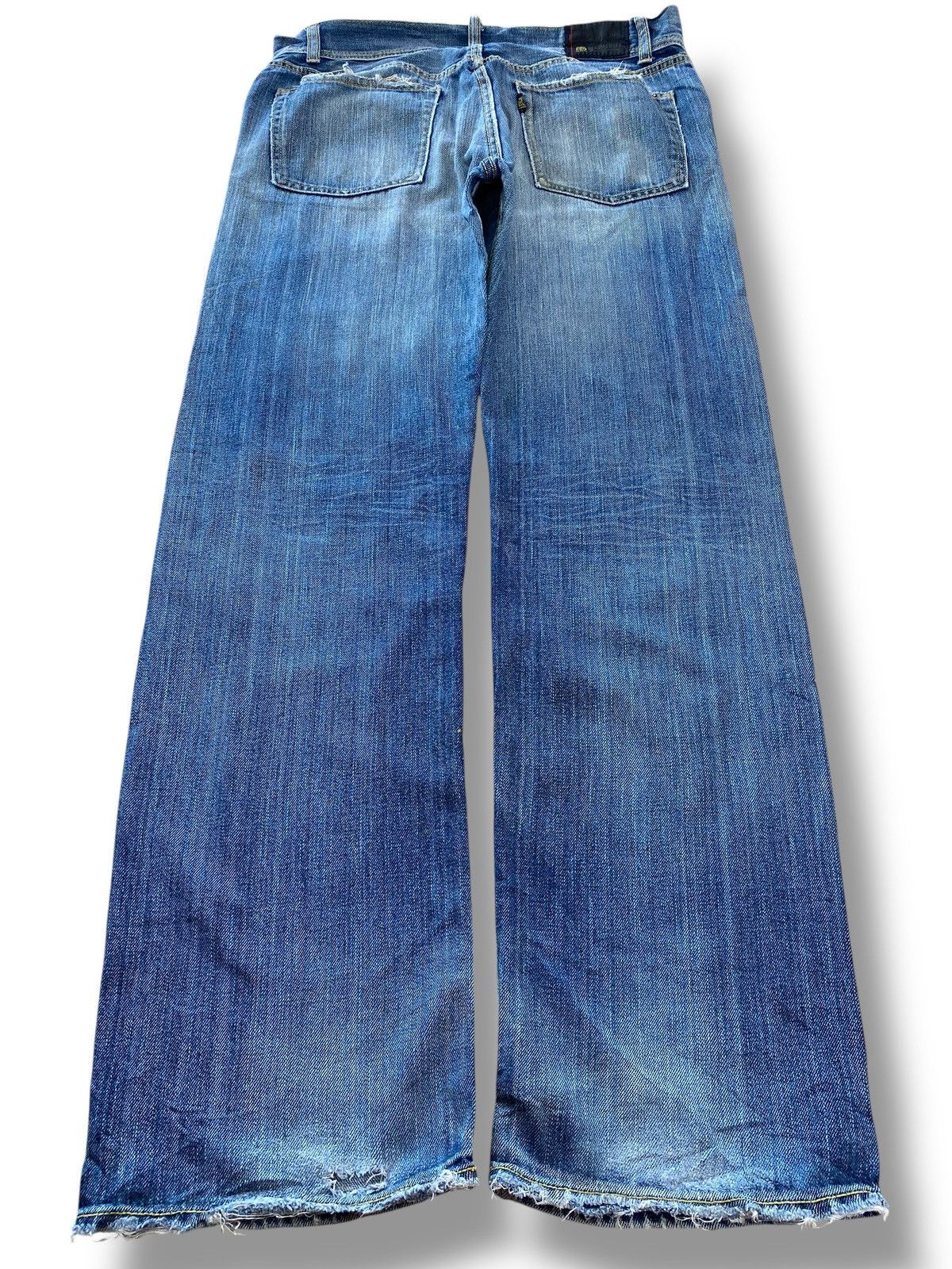 Japanese Brand Japanese Brand Faded Wash Patches Straight Leg Style Jeans Size US 34 / EU 50 - 3 Thumbnail