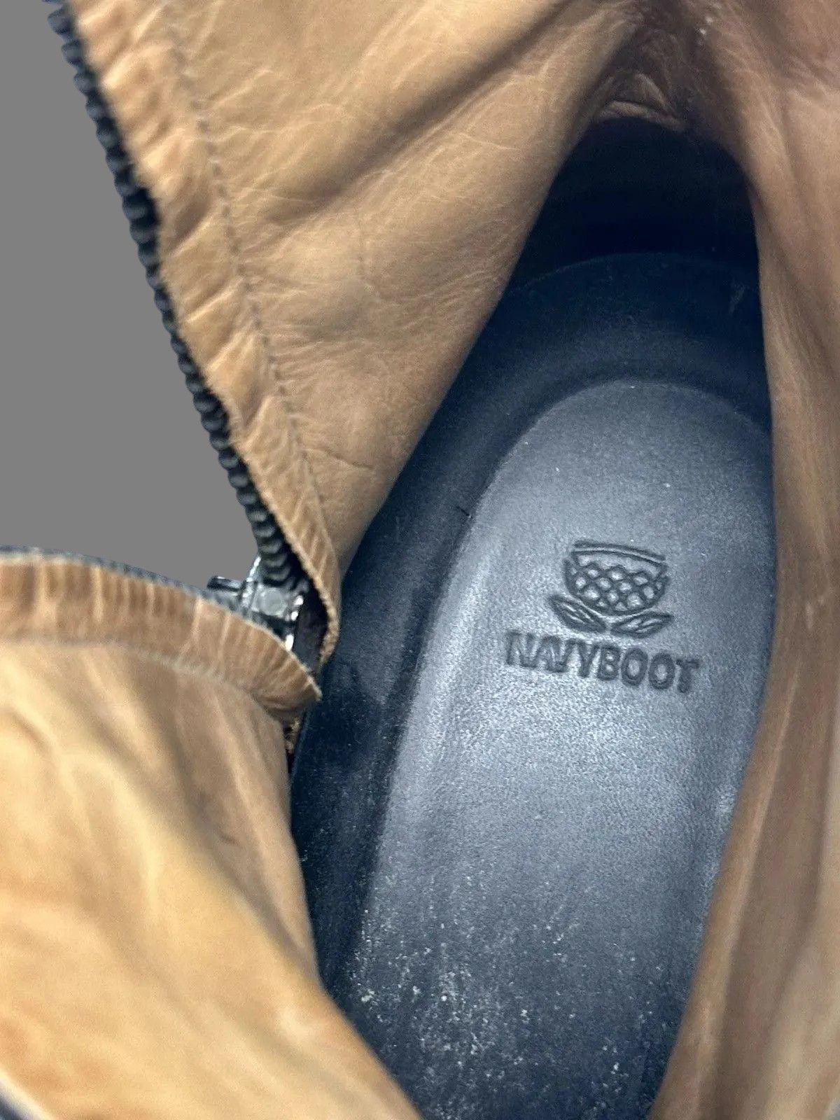 If Six Was Nine Italy Leather Mens Boots AS98 Meltal Zip Rick Owens Style Size US 8 / EU 41 - 12 Thumbnail