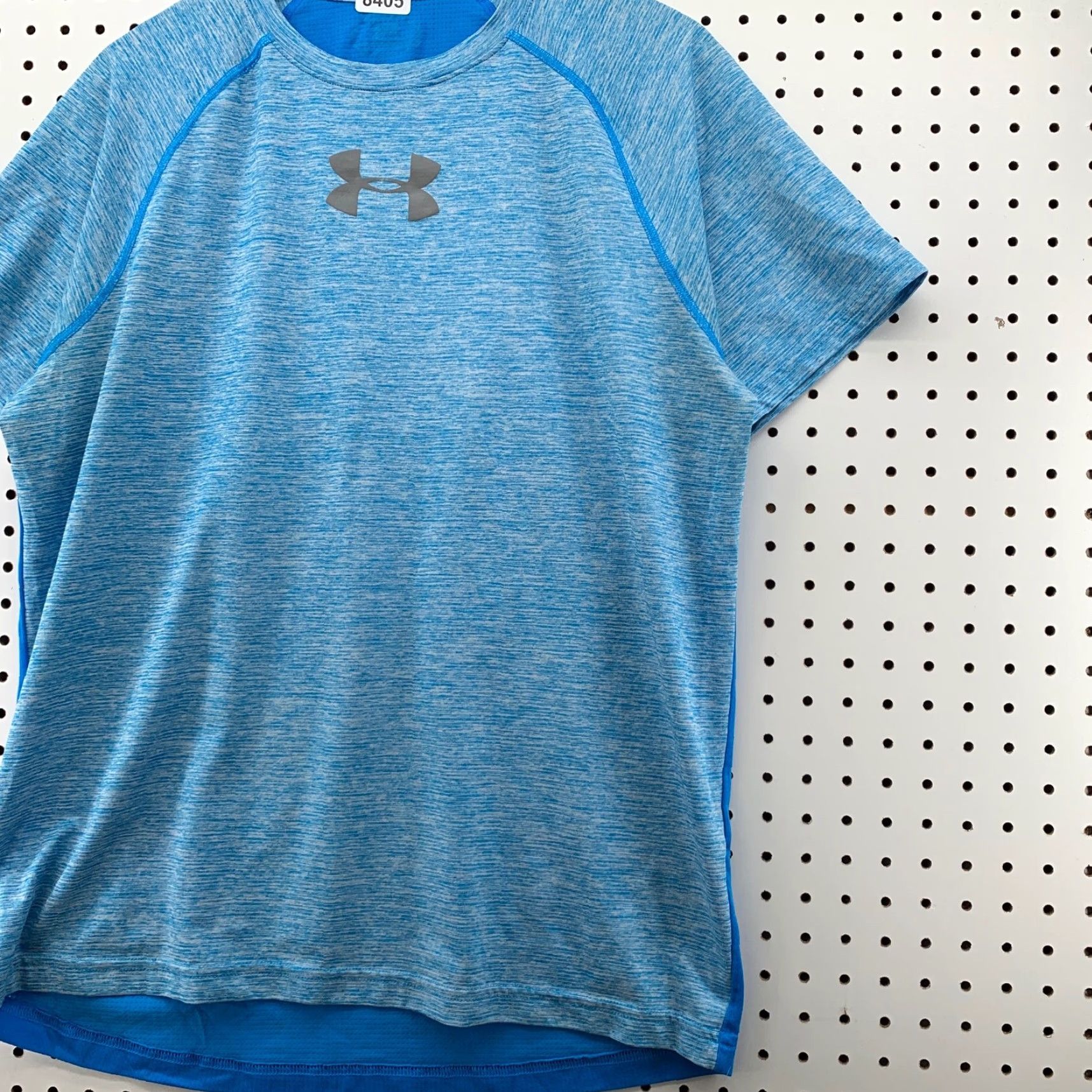 Under Armour Under Armour Active Shirt Mens L Blue Center Logo Short Sleeve TEE Athletic Breathable HeatGear large Mens Size US L / EU 52-54 / 3 - 5 Thumbnail