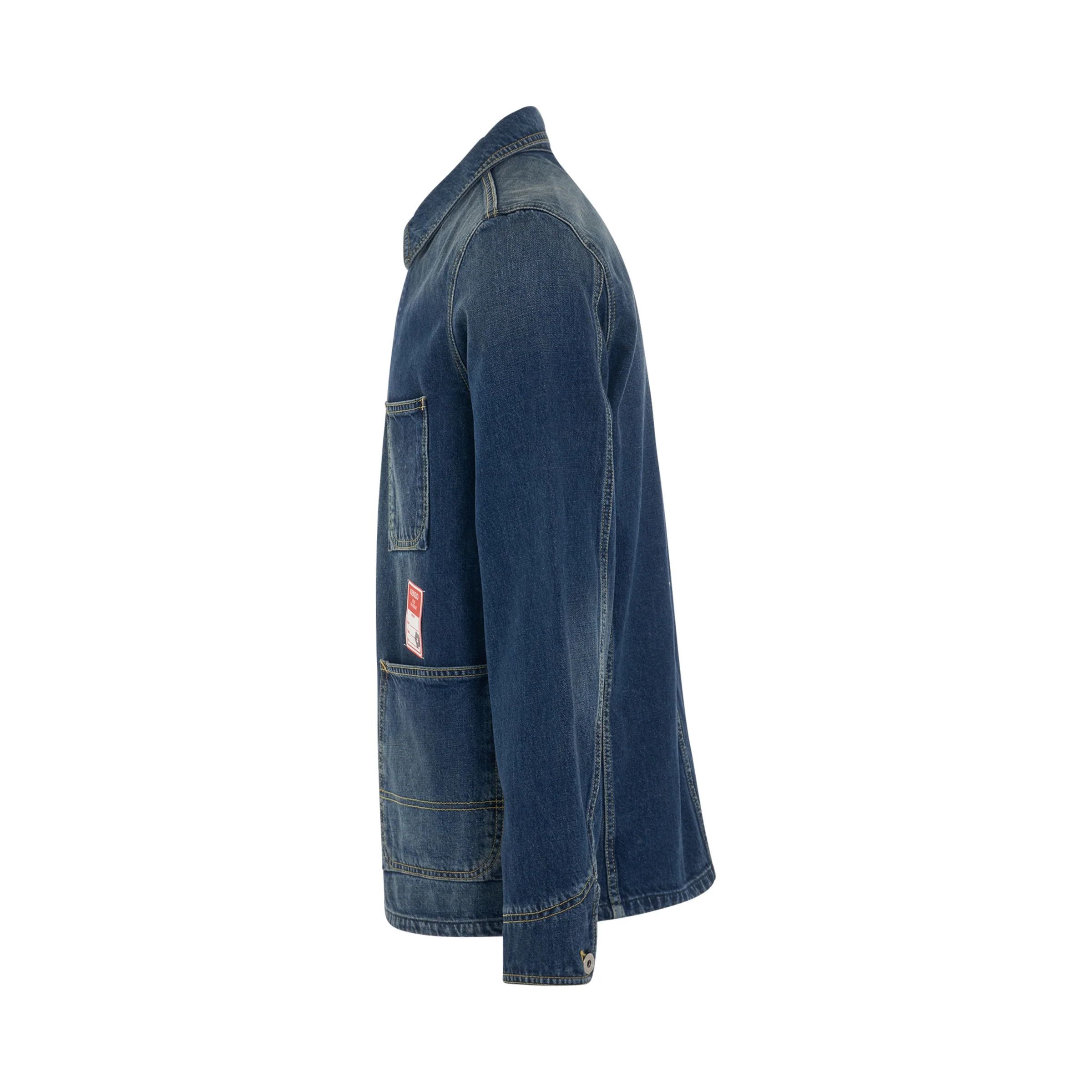 Kenzo o1mris0824 Denim Jacket in Stone Blue Size US M / EU 48-50 / 2 - 3 Thumbnail
