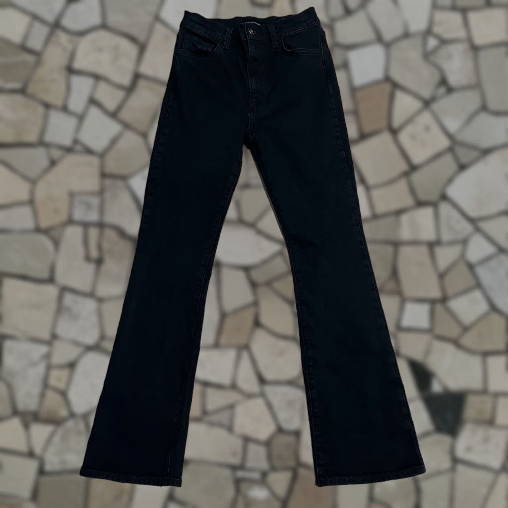 Vintage Valentina Favorite Daughter The Valentina Jeans 27 Black Kyoto Slim Straight Women 5-Pocket Denim High Rise Dark Wash 29 Inseam Regular Size XS? Size ONE SIZE - 1 Thumbnail