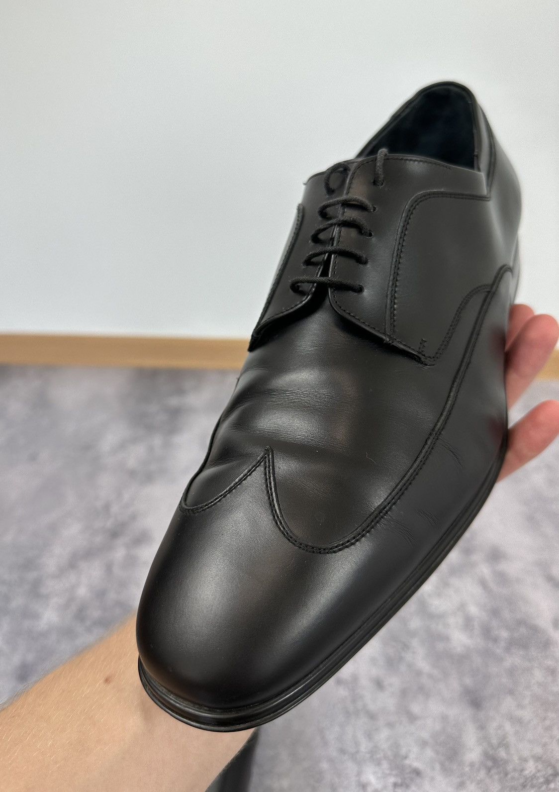 Salvatore Ferragamo Vintage Salvatore Ferragamo Luxury Rare Leather Formal Shoes Size US 10.5 / EU 43-44 - 10 Thumbnail