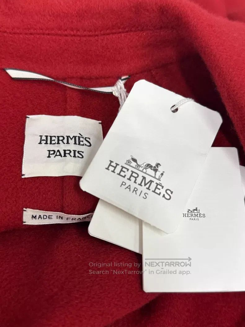 Hermes Hermes Red Collar Tie-Dye Cashmere Coat Size XS / US 0-2 / IT 36-38 - 4 Thumbnail