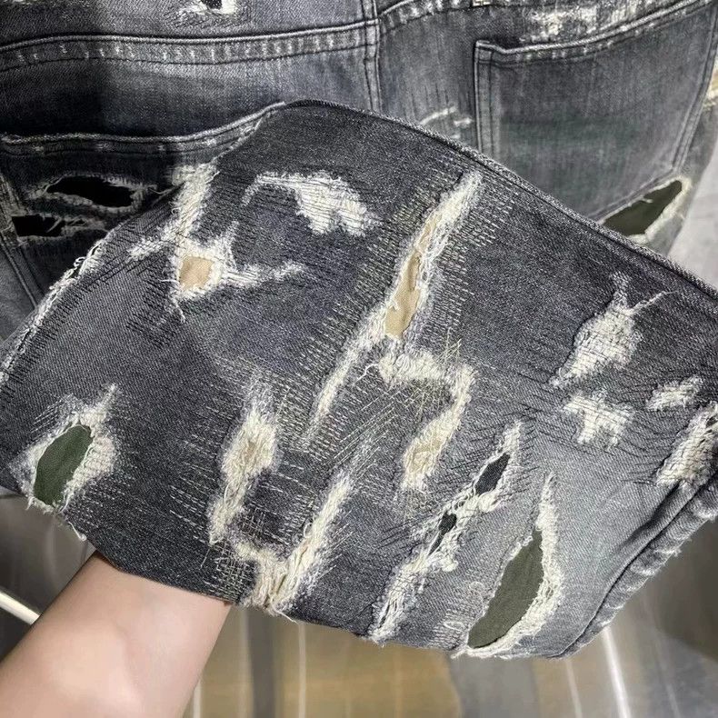 Givenchy Givenchy Boro 2023 New Style Black and Gray Jeans Size US 34 / EU 50 - 6 Thumbnail