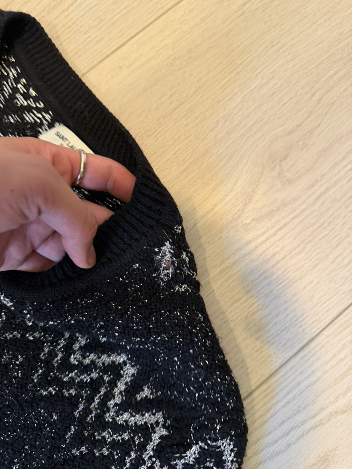 Saint Laurent Paris Saint Laurent Knitted Sweater Size US L / EU 52-54 / 3 - 5 Thumbnail