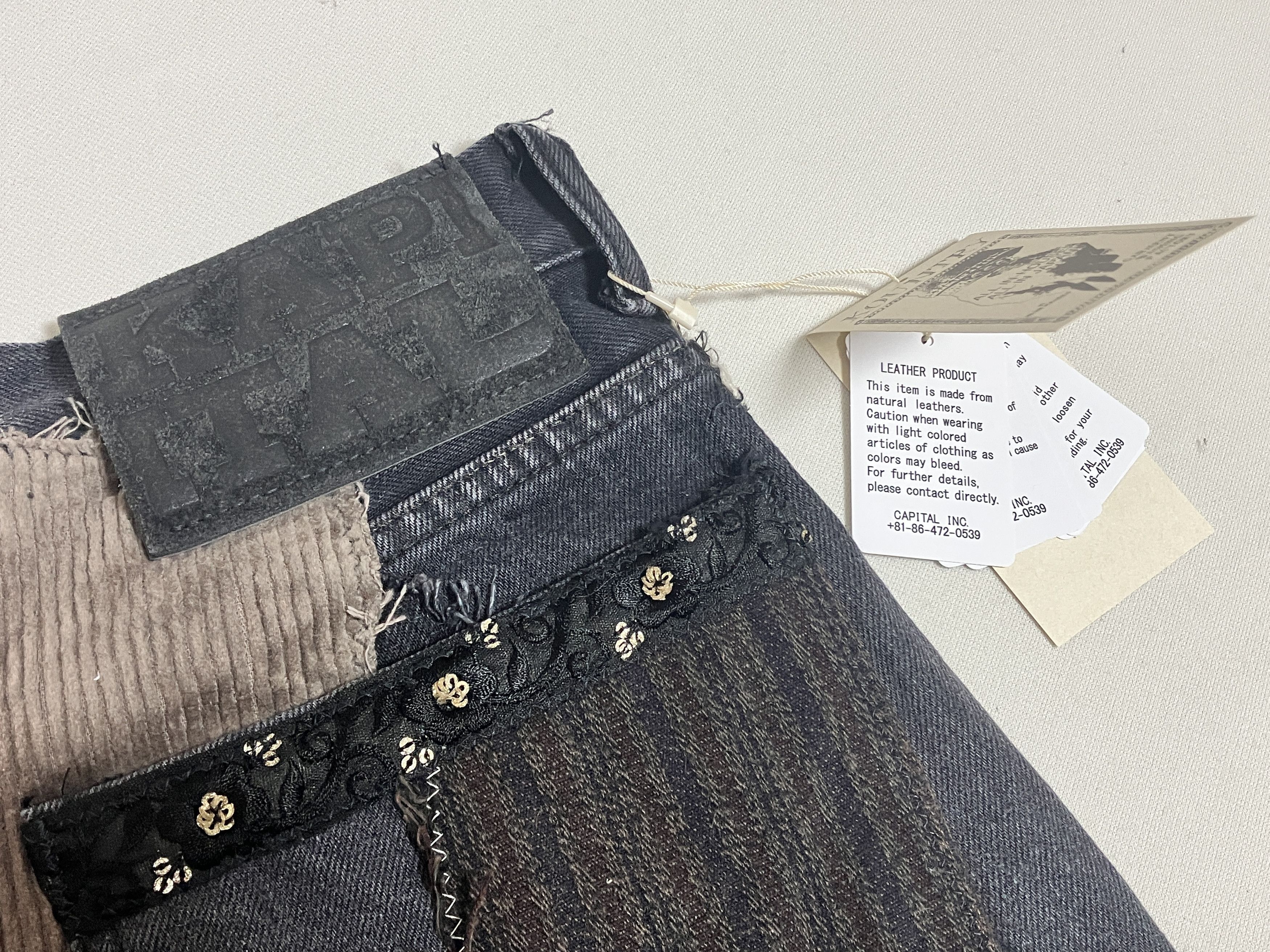 Kapital KAPITAL 14oz black denim flare jeans hippie insane remake Size US 34 / EU 50 - 7 Thumbnail
