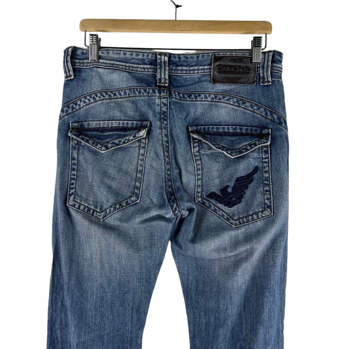 Emporio Armani 🔥VTG BIKER DENIM JEANS EMPORIO ARMANI JOSH COLLECTION Size US 38 / EU 54 - 8 Thumbnail