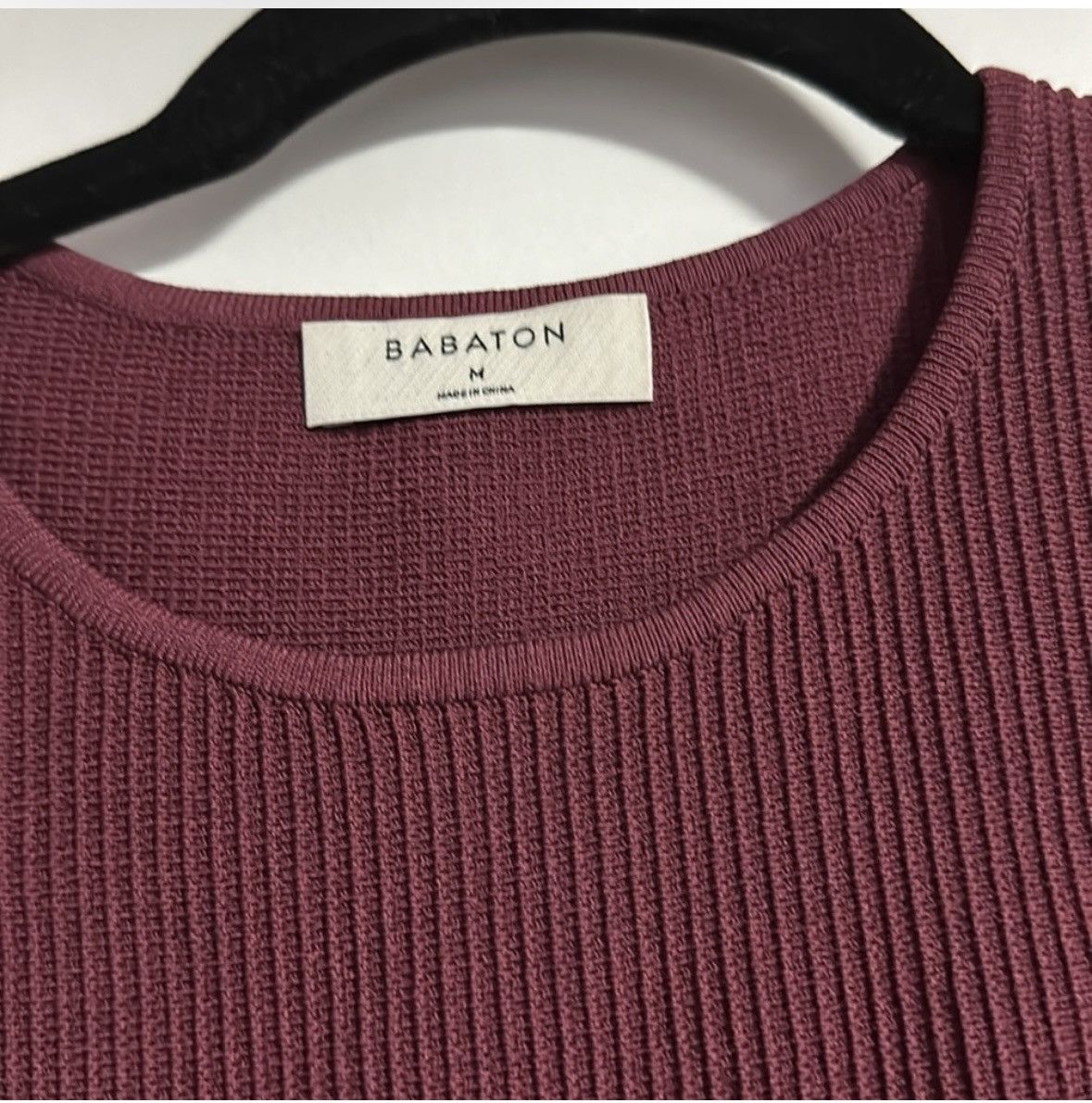 Aritzia Babaton Sculpt Knit Racer Mini Dress - Size M, Grapevine Size M / US 6-8 / IT 42-44 - 3 Thumbnail