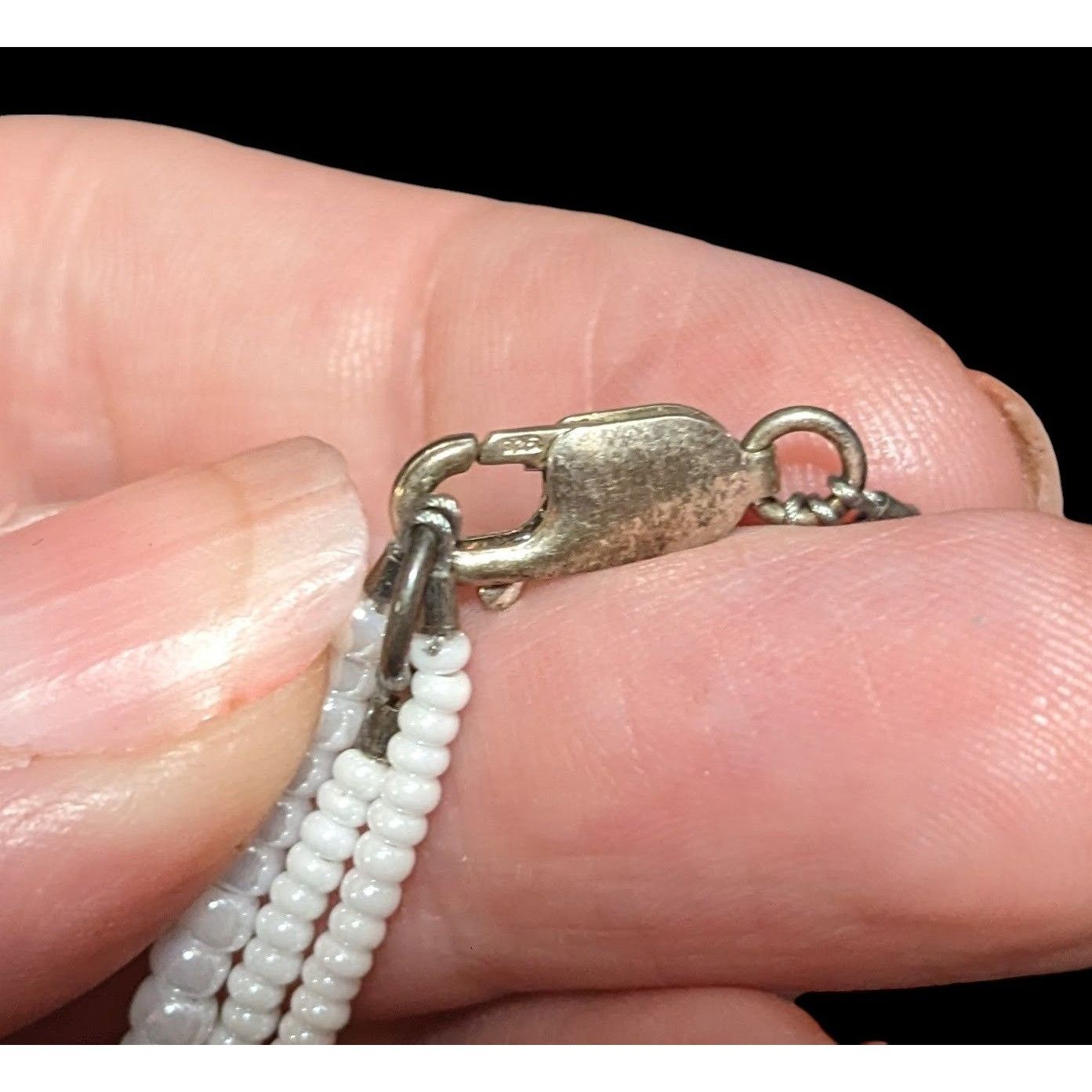 Other Floral Candycane Winter Glass Beaded Necklace Size ONE SIZE - 9 Thumbnail