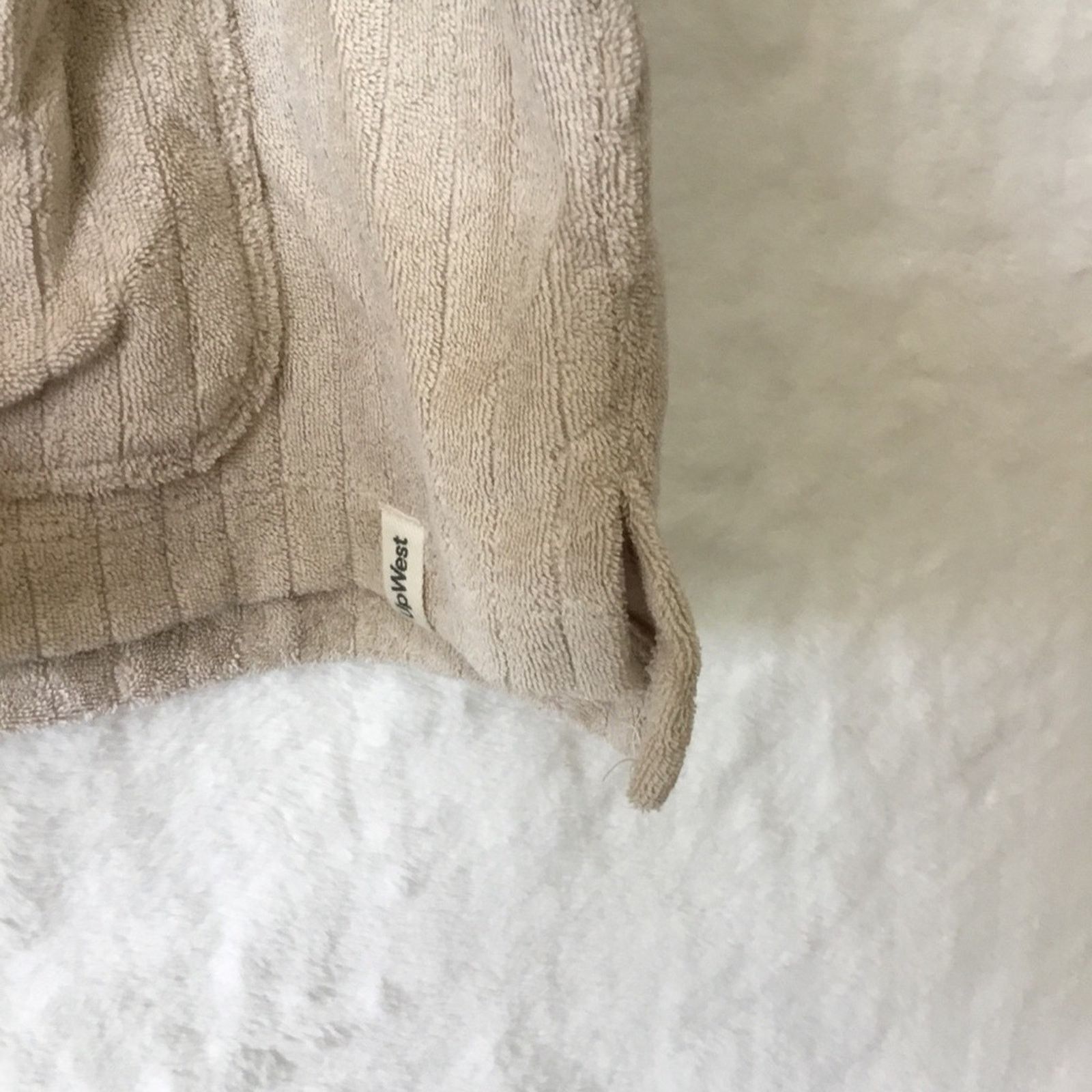 Other UpWest Beige Collared Half Button-Down Short-Sleeve Top Size L / US 10 / IT 46 - 6 Thumbnail