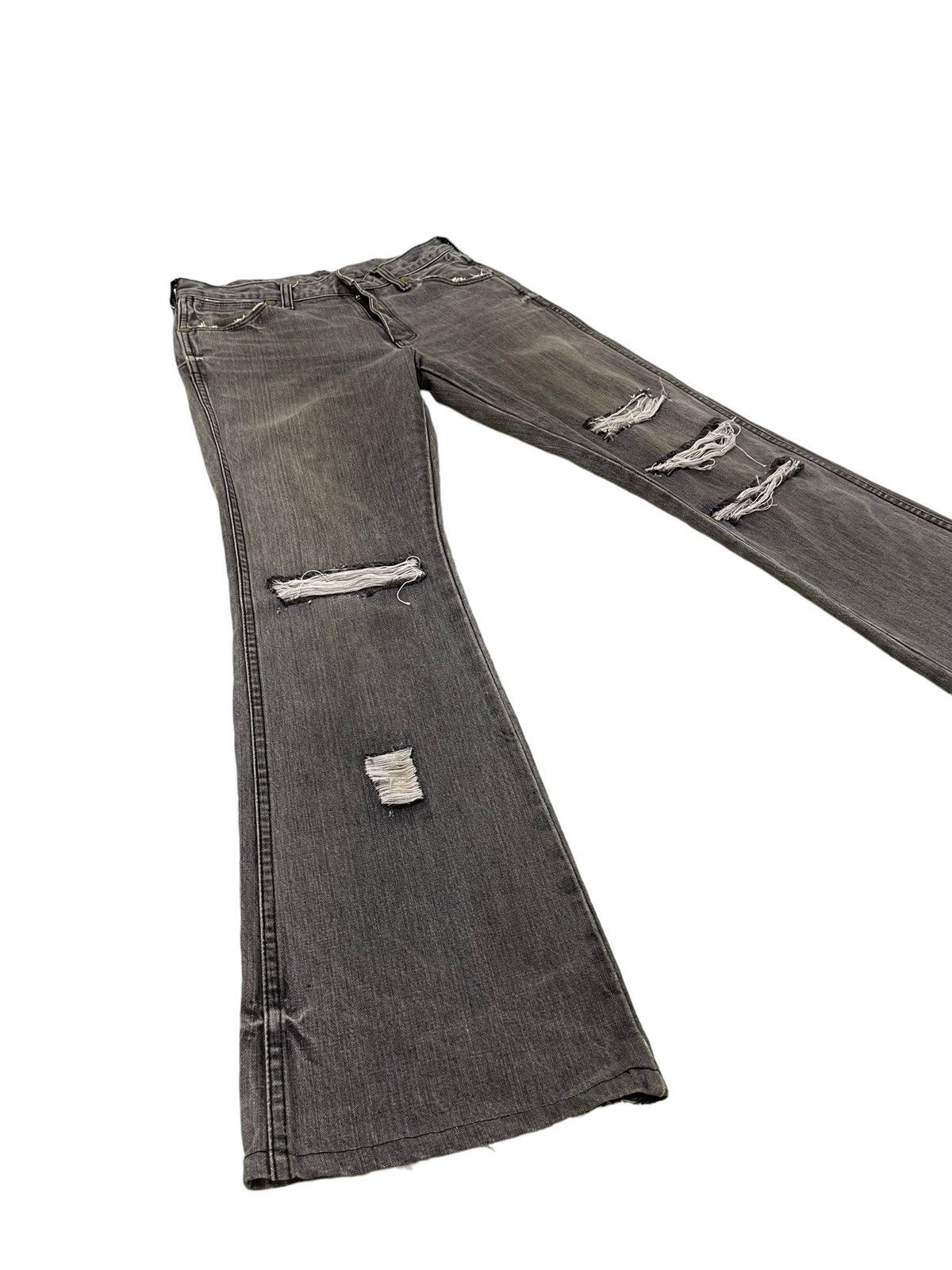 Japanese Brand Flare Jeans Vtg Wrangler Faded Distress Boot Cut 7🟦0 Size US 30 / EU 46 - 1 Thumbnail