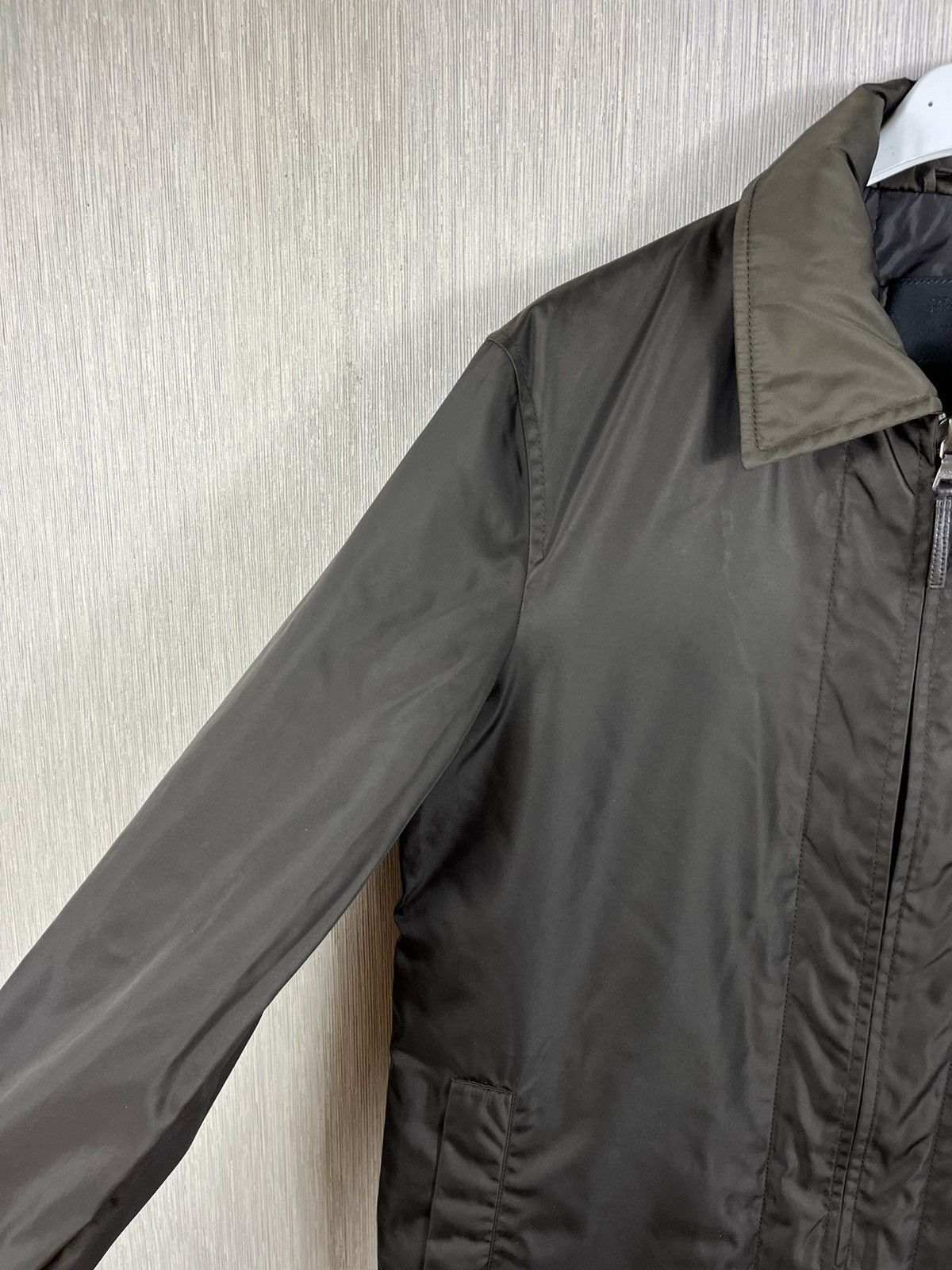 Prada Prada nylon classic jacket coat with leather casual italy Size M / US 6-8 / IT 42-44 - 6 Thumbnail