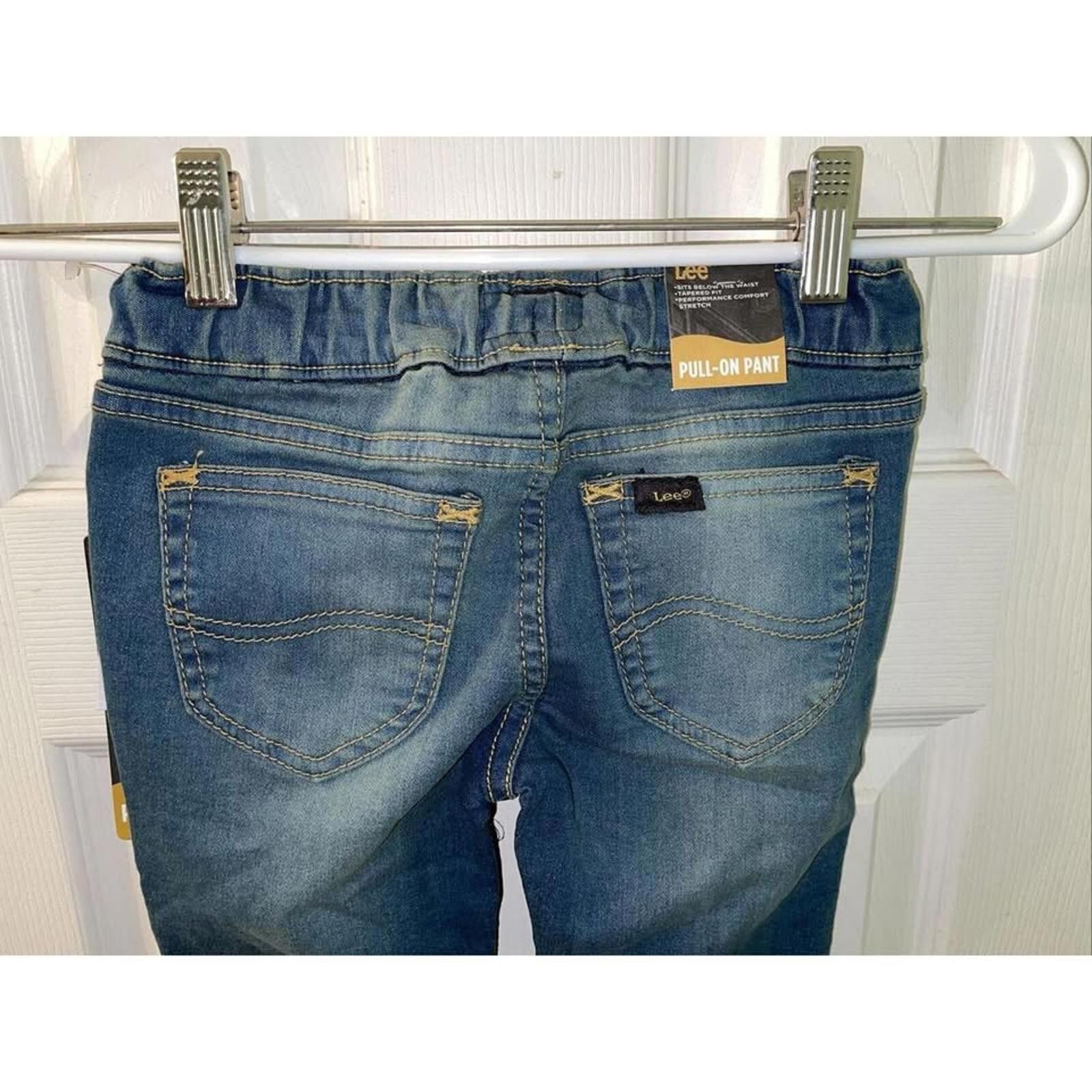 Other Lee Kids Dusk Blue Pull-On Pants - Tapered Fit, Size 4T Size ONE SIZE - 7 Thumbnail
