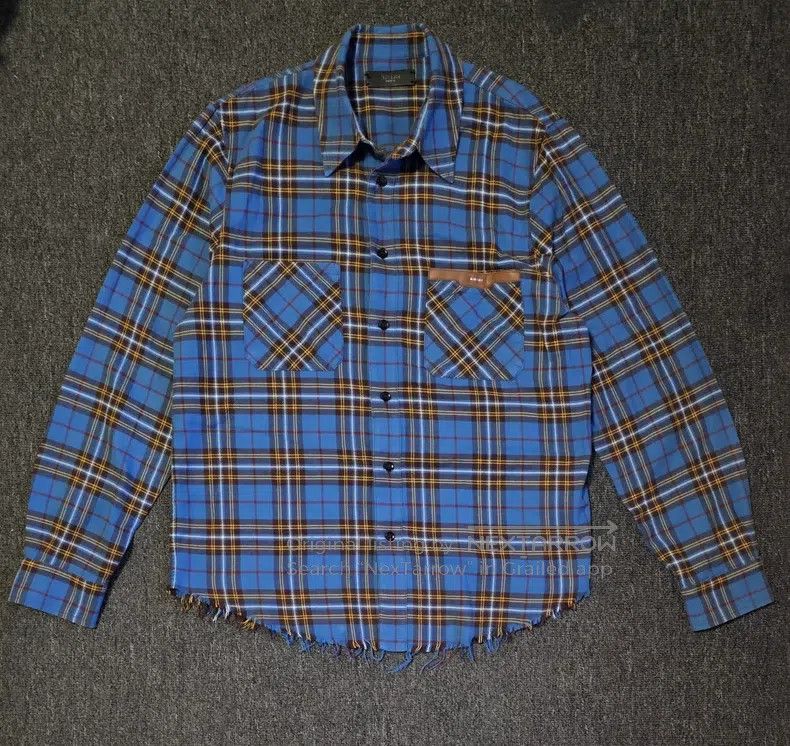 Amiri Amiri Size M Blue plaid shirt Size US M / EU 48-50 / 2 - 1 Thumbnail
