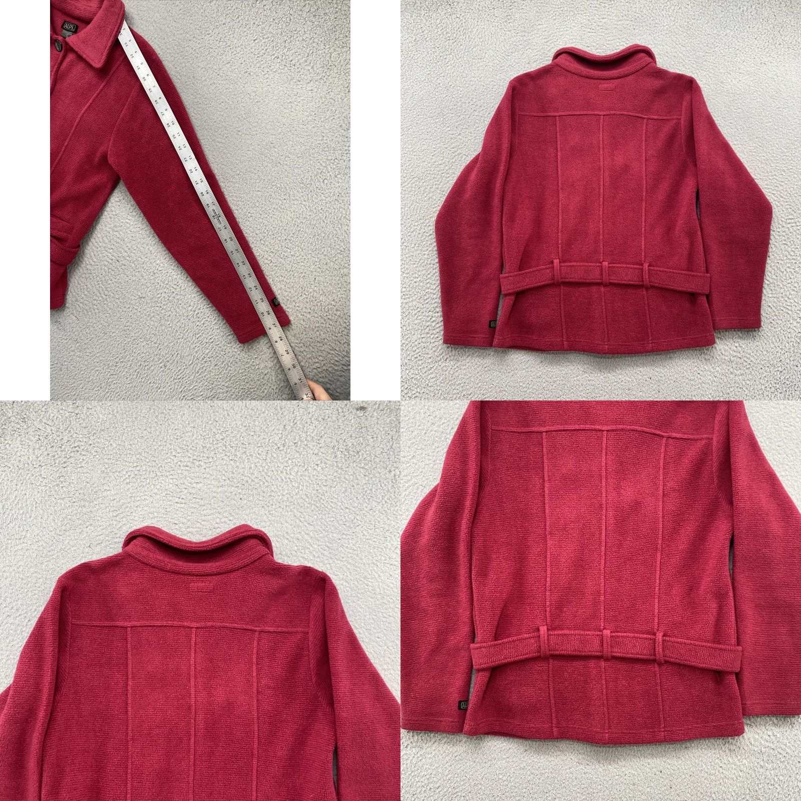 Vintage VINTAGE Alps Jacket Women’s Red Fleece Button Up Size S Fall Winter 90s Outdoor Casual Pockets Collared Size S / US 4 / IT 40 - 8 Thumbnail