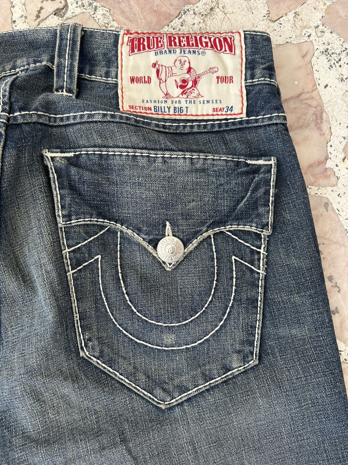 True Religion True Religion Billy Waist 34 Vintage Denim Size US 34 / EU 50 - 9 Thumbnail