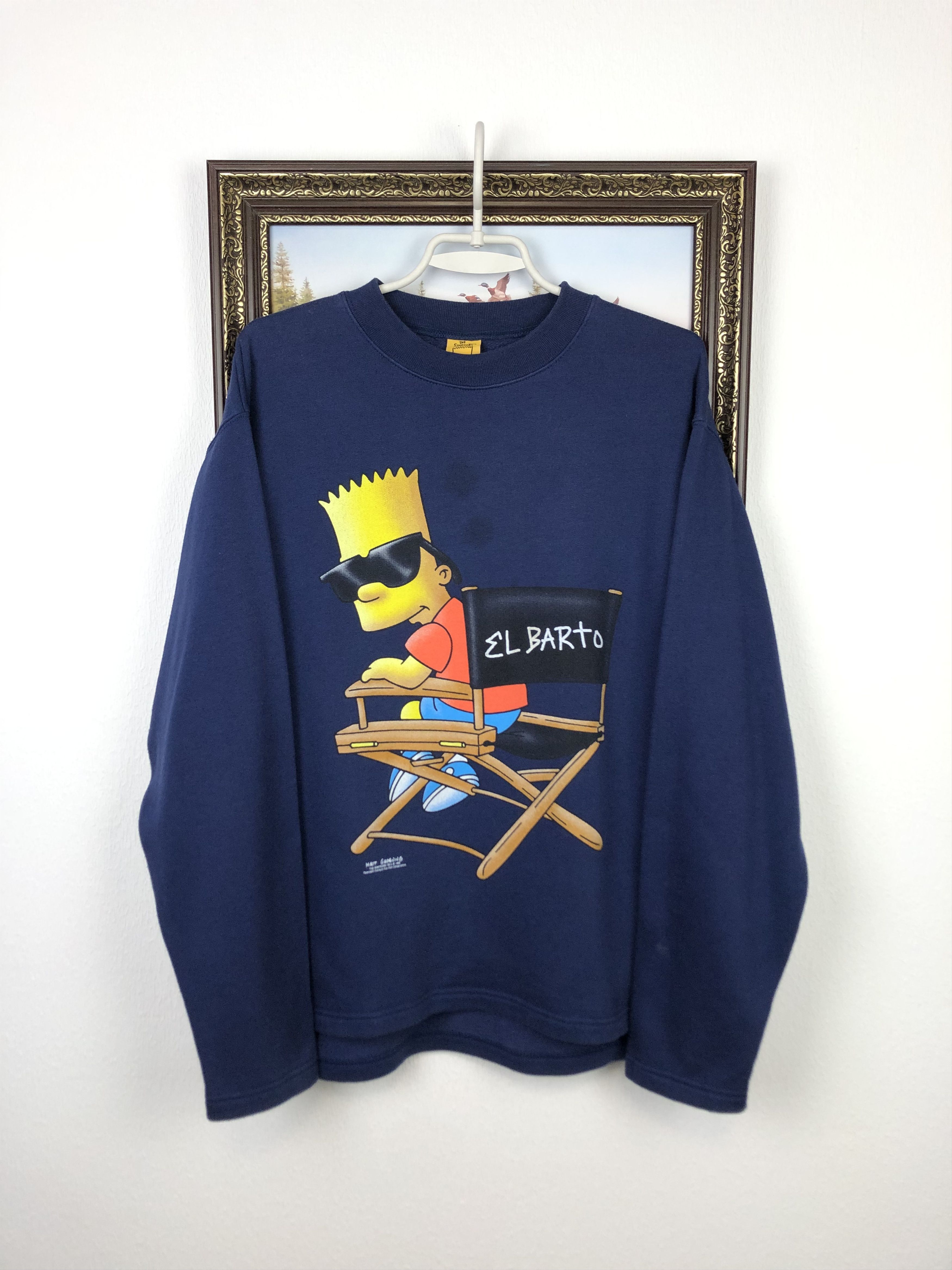 The Simpsons Vintage The Simpsons El Barto Bart Sweatshirt Blue Mens Size US M / EU 48-50 / 2 - 1 Thumbnail