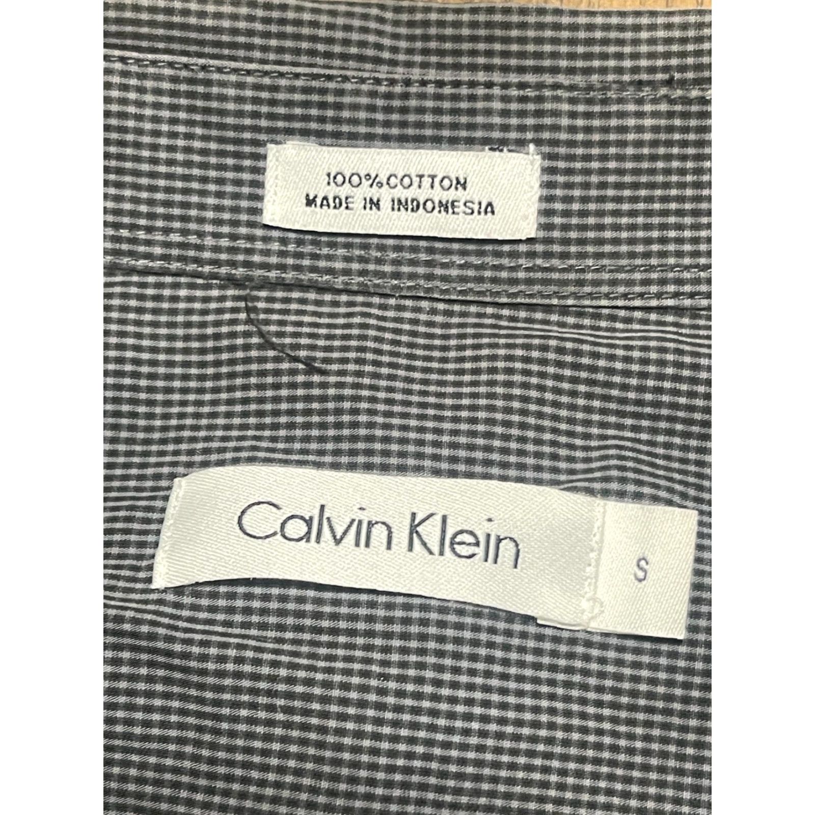 Calvin Klein Calvin Klein Shirt Mens Size Small Grey Long Sleeve Button Up Shirt Size US S / EU 44-46 / 1 - 5 Thumbnail