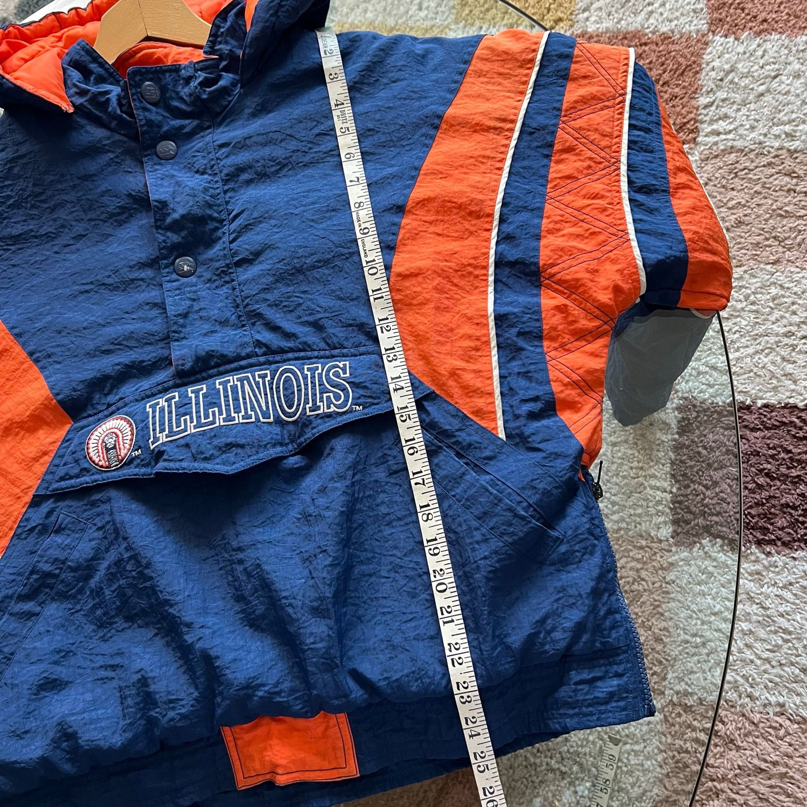 Starter 1990s Starter Illinois Fighting Illini Jacket | Large Size US L / EU 52-54 / 3 - 20 Thumbnail