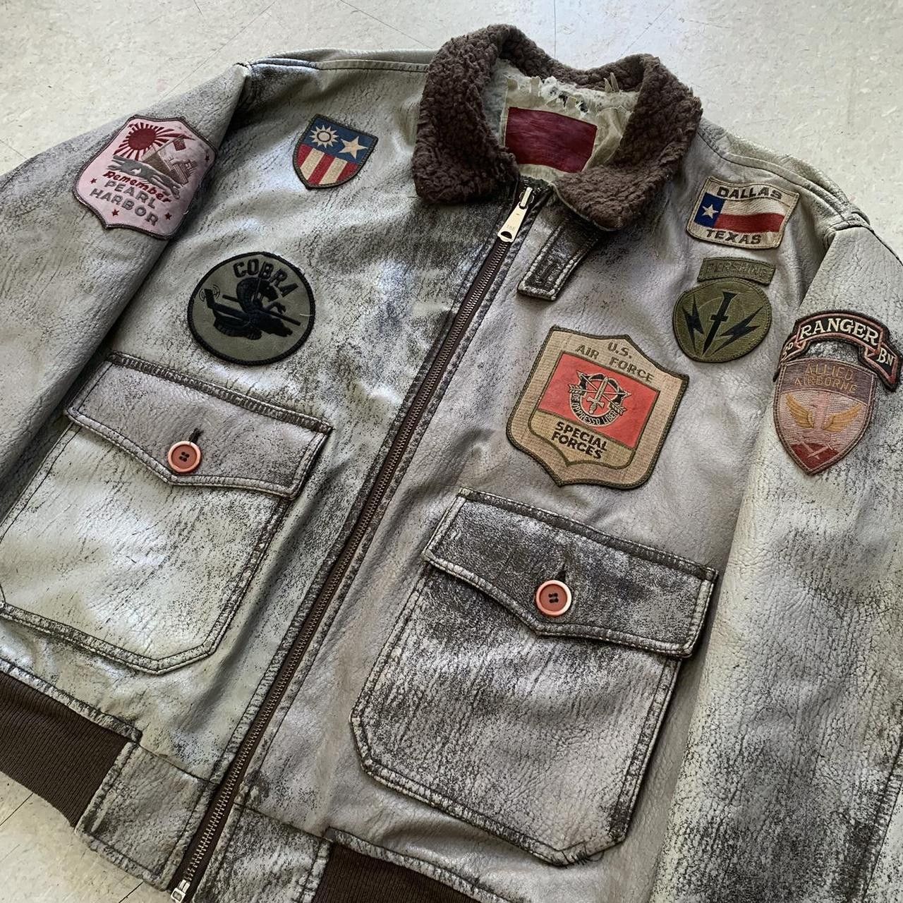 Vintage Vintage USAF Air Force Bomber Flight Jacket w/ Patches Size US L / EU 52-54 / 3 - 1 Thumbnail