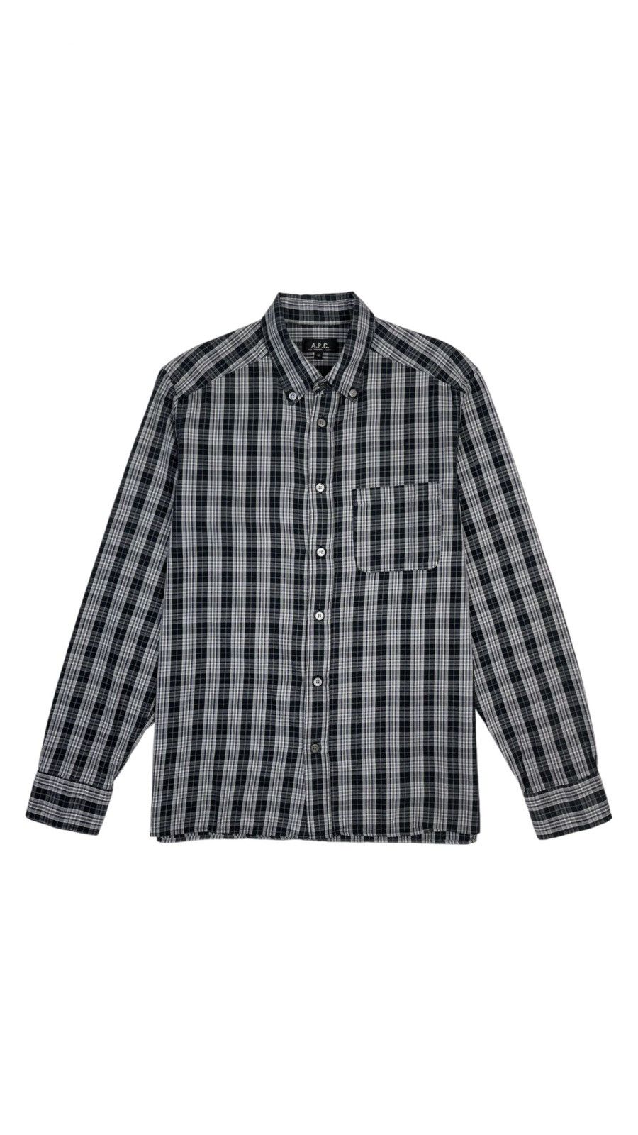 A.P.C. A.P.C. Checkered Plaid Overshirt Viscose Oversize Shirt Size US M / EU 48-50 / 2 - 1 Thumbnail