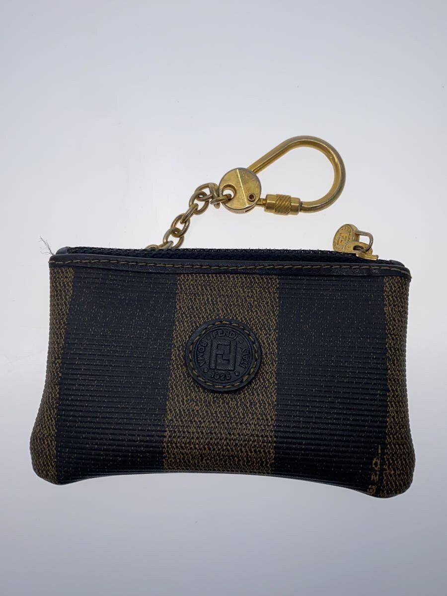 Fendi Fendi Pecan Coin Case Brown Stripe Size ONE SIZE - 4 Thumbnail