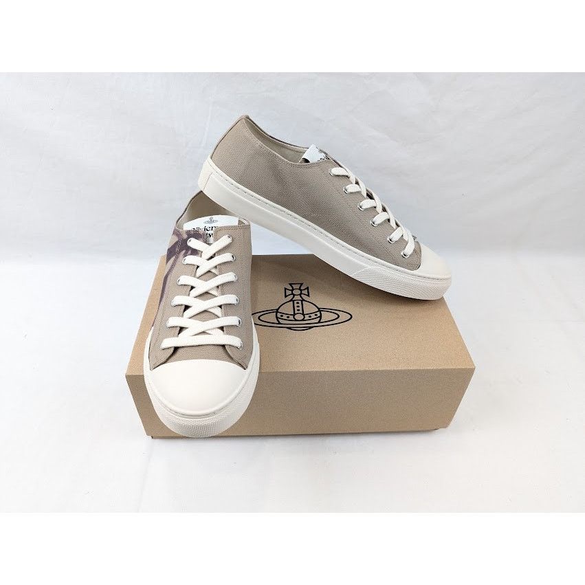 Vivienne Westwood o1rshd1 Plimsoll Low Top-Sneakers in Beige/Purple Size US 10 / EU 43 - 19 Thumbnail