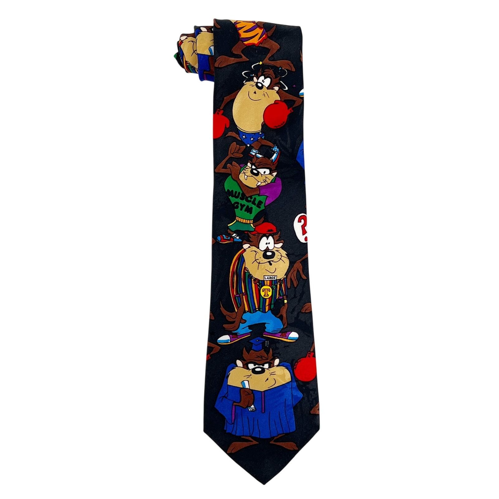 Vintage × Warner Bros 90s Taz Tasmanian Devil Looney Tunes neck tie 1990s vintage Size ONE SIZE - 1 Thumbnail