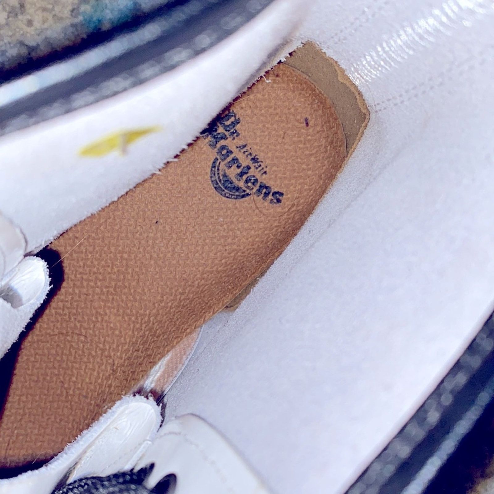 Dr. Martens Doc Dr Martens $150 11821 White Gloss Boots 8 Eye Women’s 7 Size US 7 / IT 37 - 11 Thumbnail