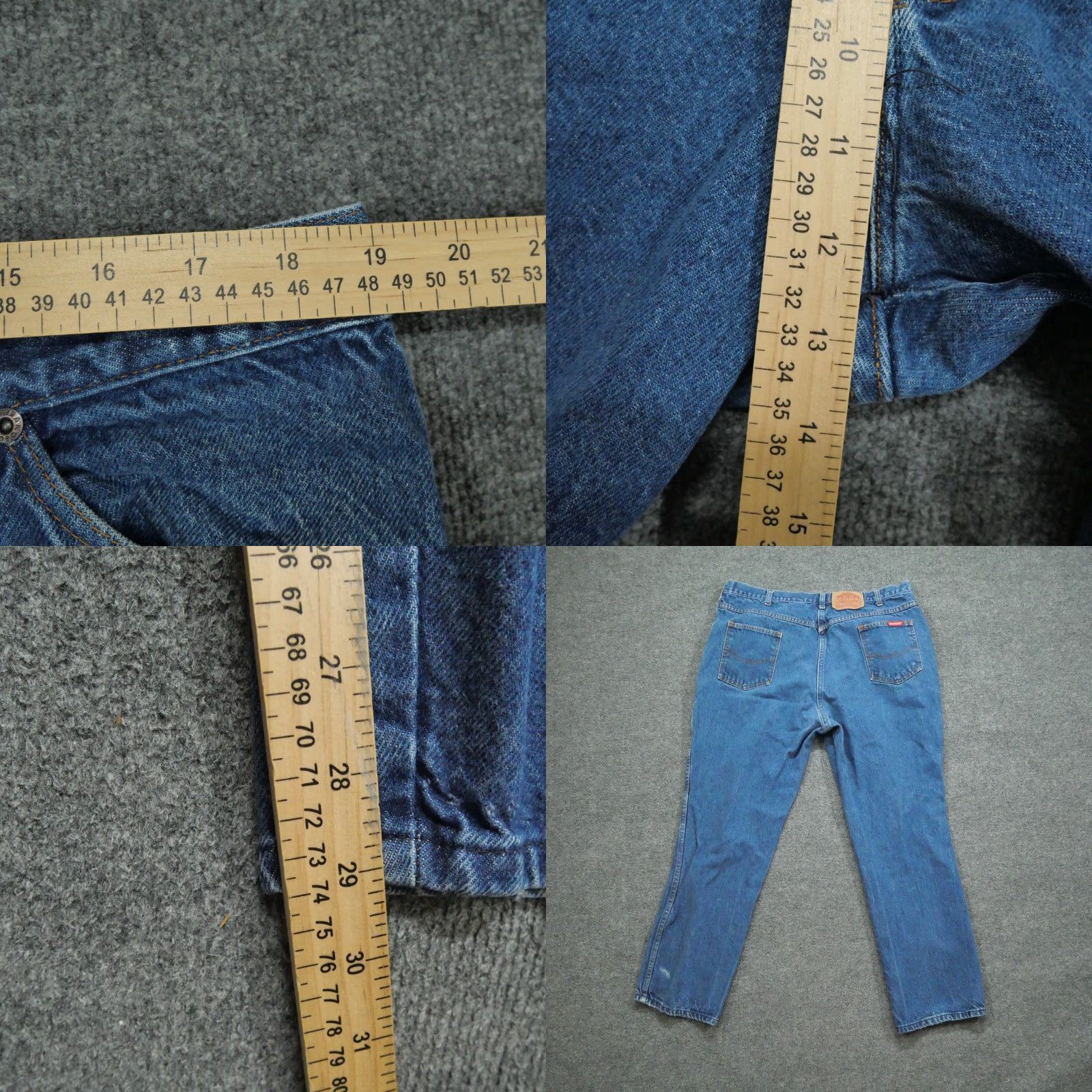 Dickies VINTAGE Dickies Jeans Mens 38x29 Blue Denim Pants 80s Jeans Mens 38 29 Blue Denim 80s Relaxed Straight Vintage Mens Blue Jeans - Branders 80s Size US 38 / EU 54 - 8 Thumbnail