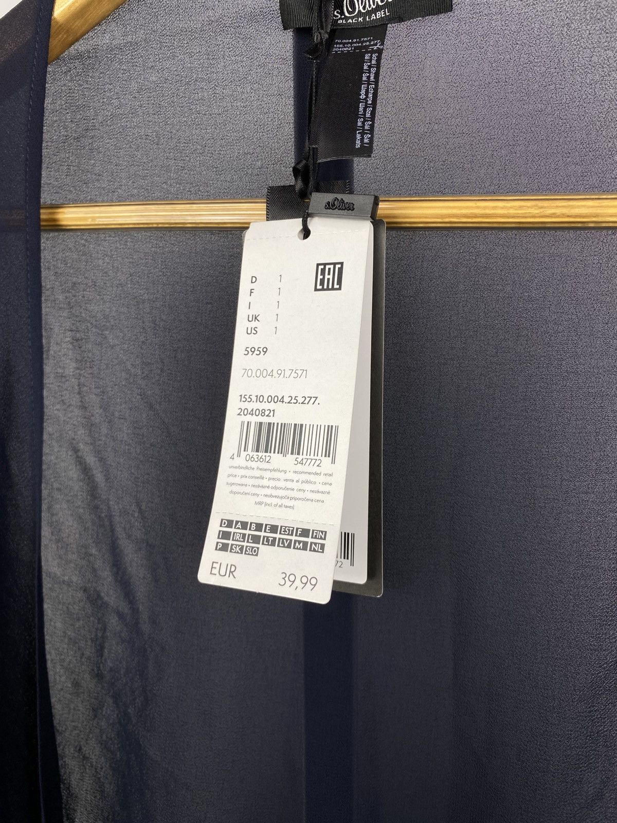Hysteric Glamour × Japanese Brand Japanese Vintage s.Oliver Mesh Scarf (rick owens style) Size ONE SIZE - 4 Thumbnail