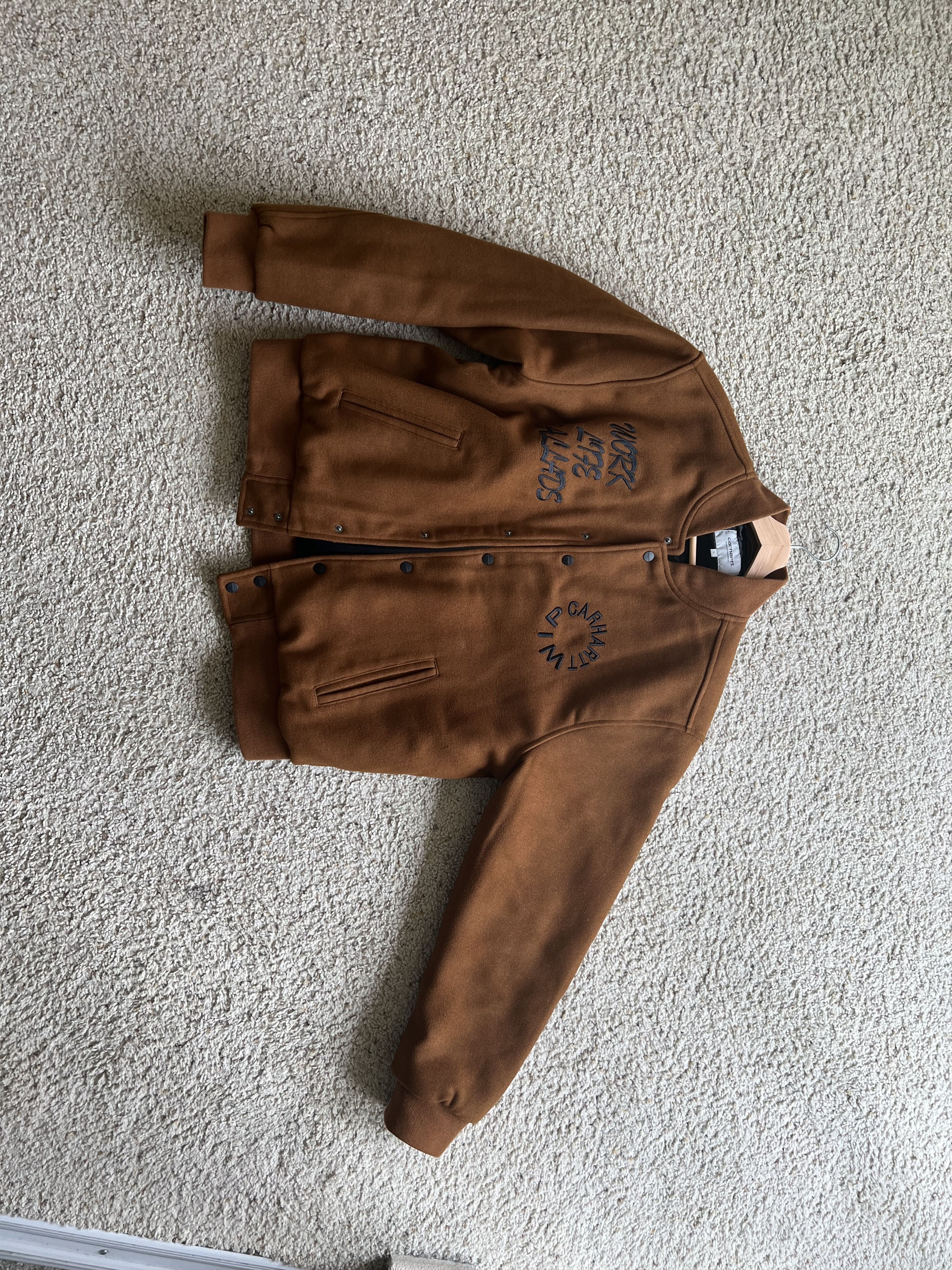 Carhartt Wip Work Varsity felted bomber Size US L / EU 52-54 / 3 - 4 Thumbnail