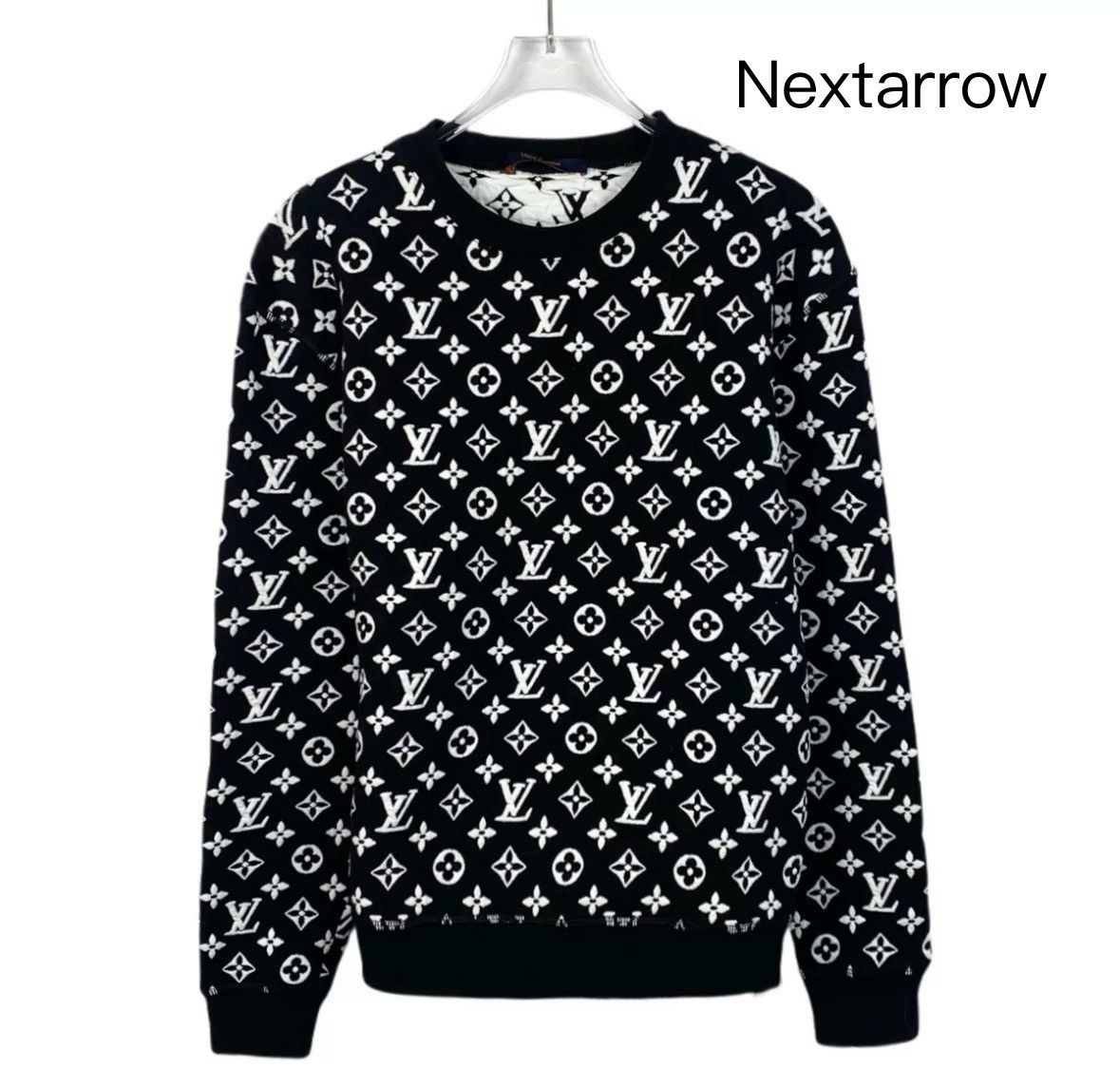 Louis Vuitton Louis Vuitton Lv black round neck long sleeved sweatshirt Size US S / EU 44-46 / 1 - 1 Thumbnail